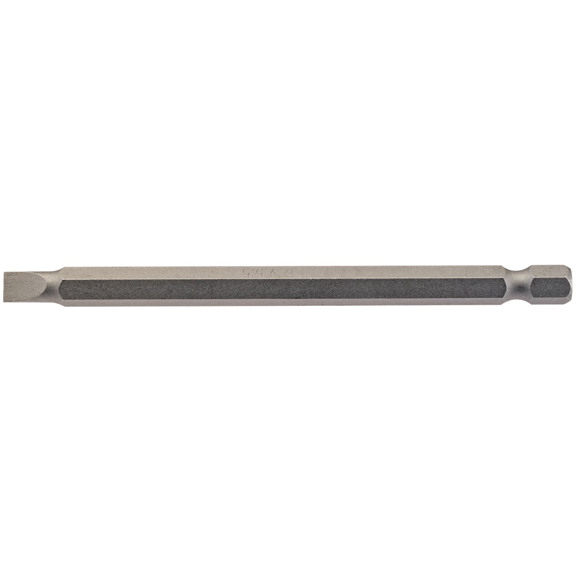 Plain-Slot-Insert-Bit,-5.5mm,-1/4"-Hex,-100mm-Long-(Pack-of-1)