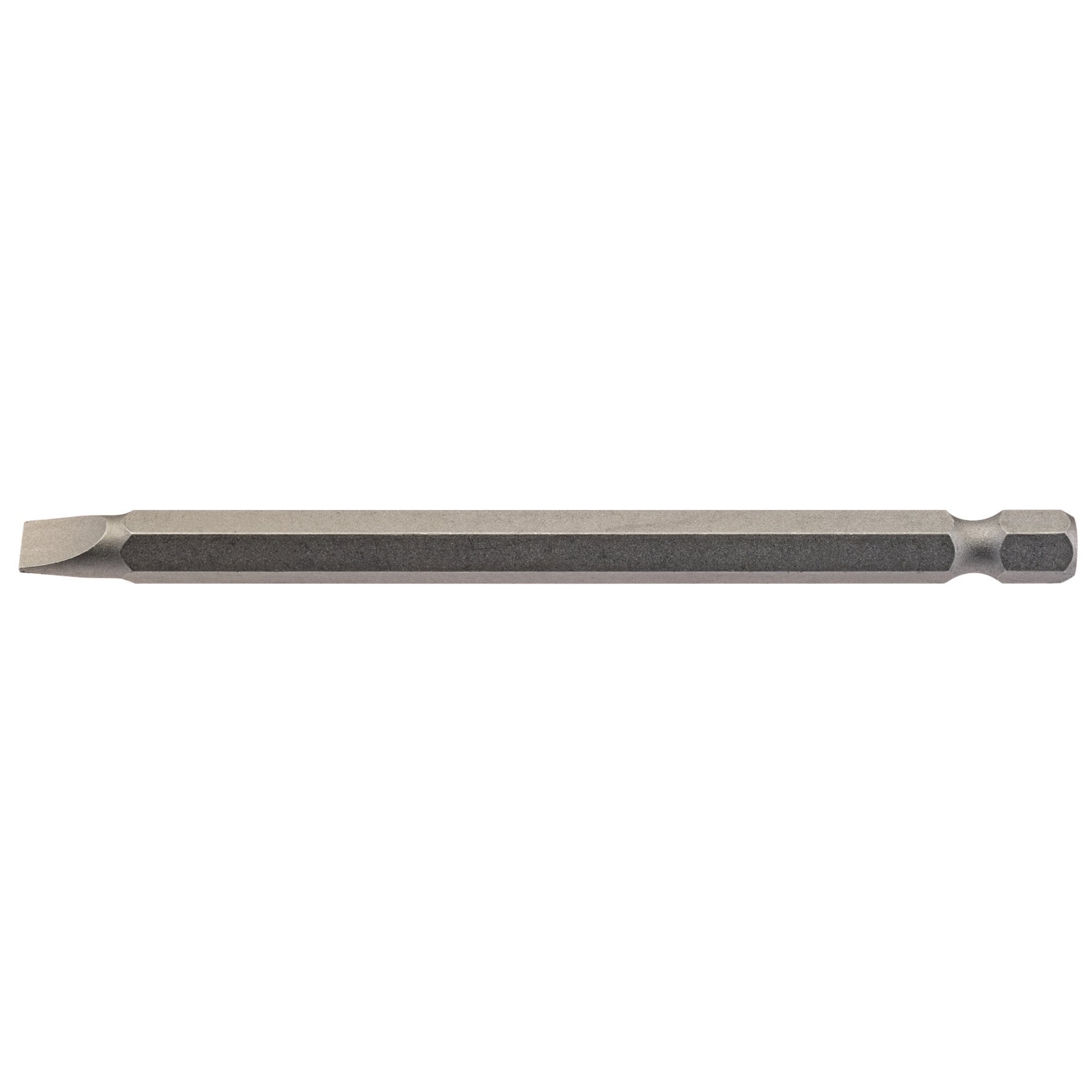Plain-Slot-Insert-Bit,-6mm,-1/4"-Hex,-100mm-Long-(Pack-of-1)