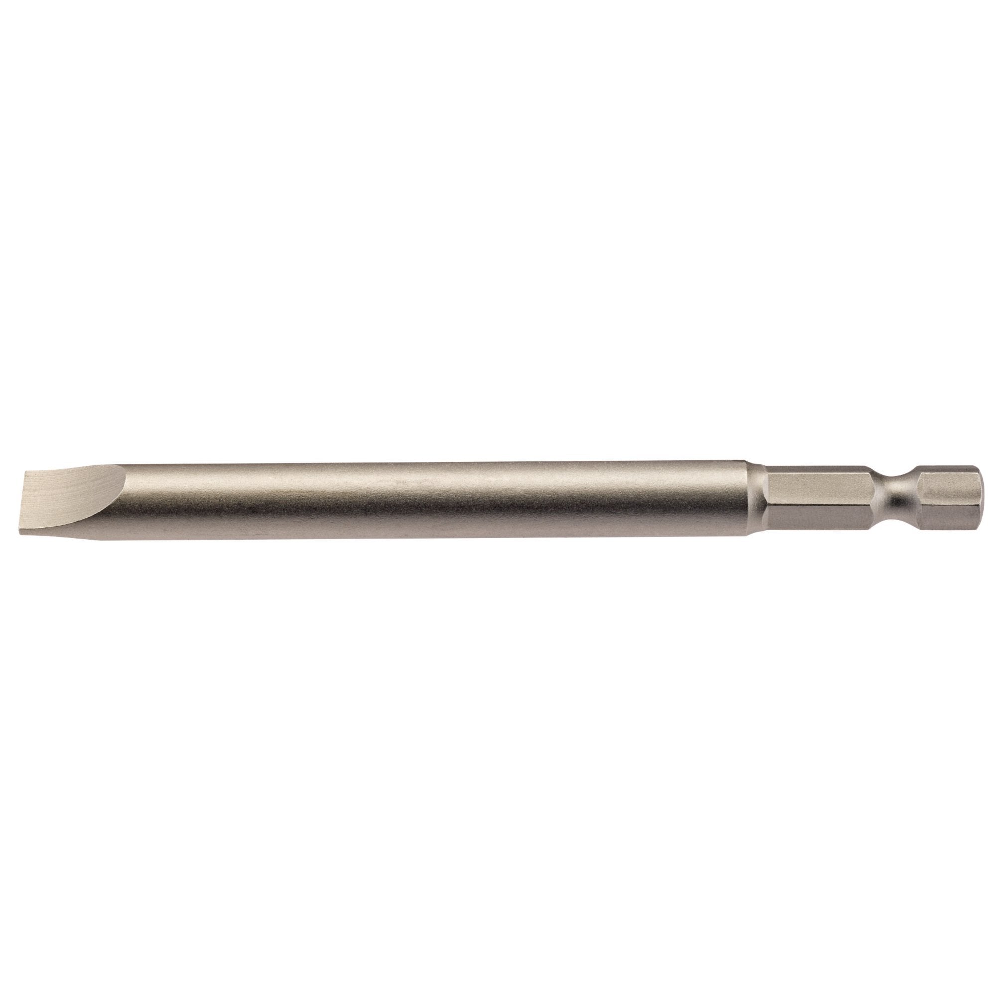 Plain-Slot-Insert-Bit,-8mm,-1/4"-Hex,-100mm-Long-(Pack-of-1)