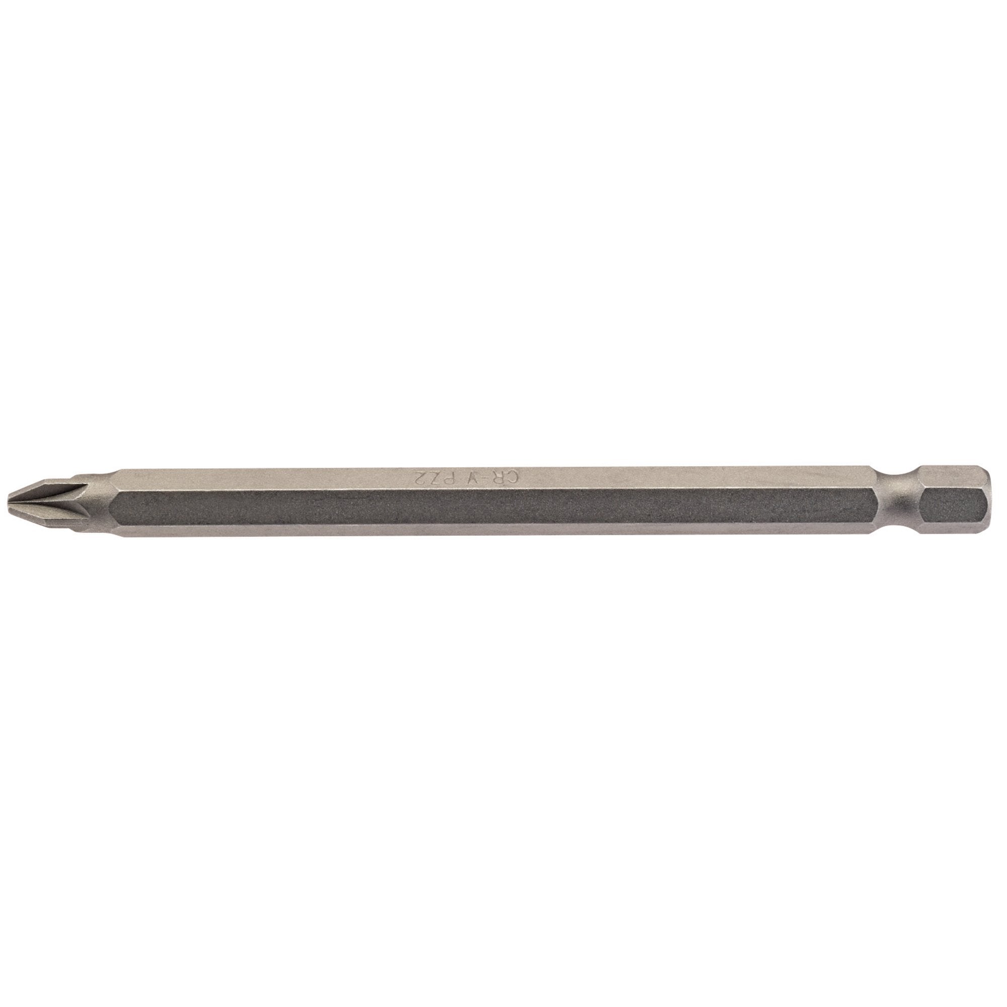 PZ-Type-Insert-Bit,-1/4"-Hex,-100mm-Long,-No.2-(Pack-of-1)