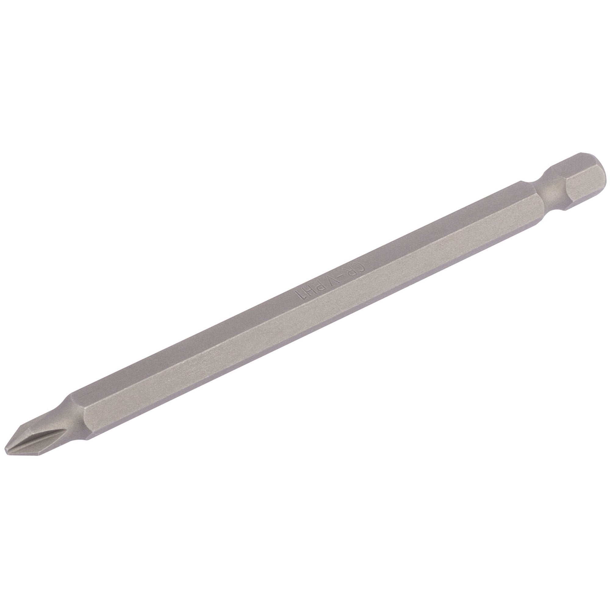 Cross-Slot-Insert-Bit,-1/4"-Hex,-100mm-Long,-No.1-(Pack-of-1)