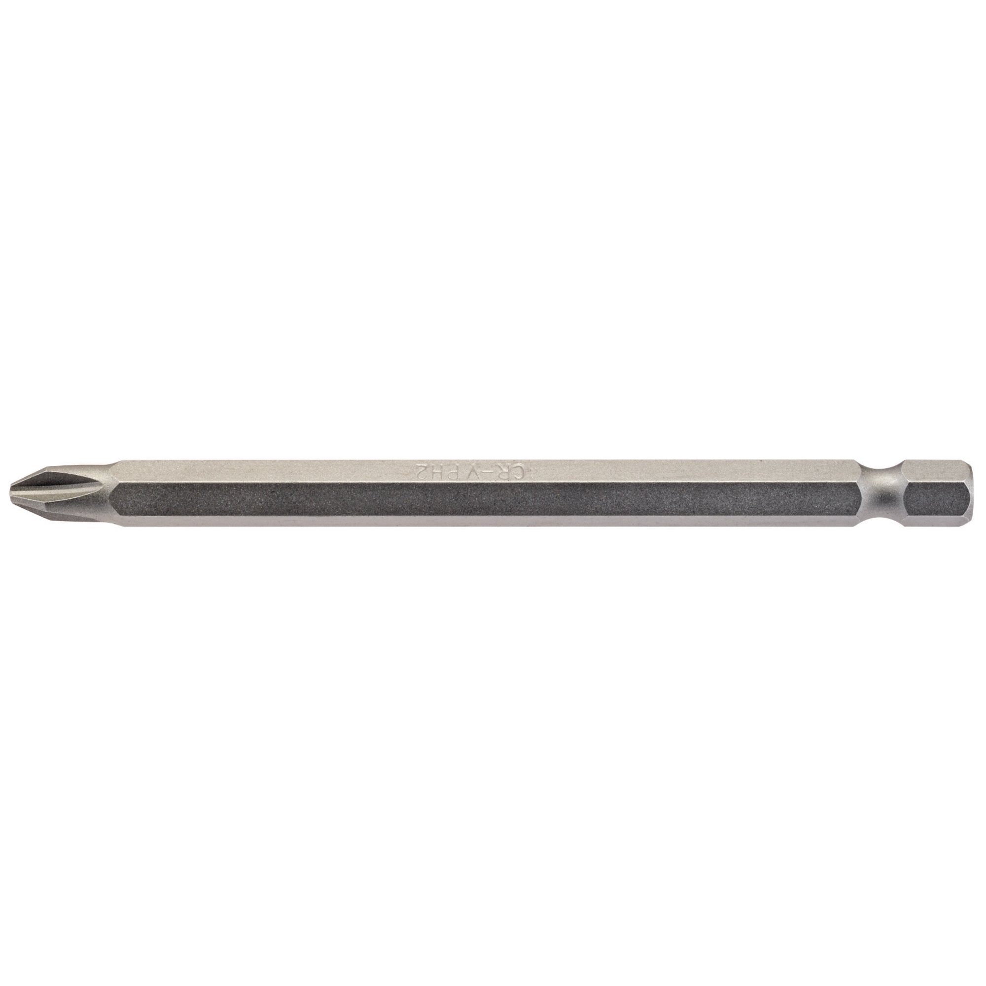 Cross-Slot-Insert-Bit,-1/4"-Hex,-100mm-Long,-No.2-(Pack-of-1)