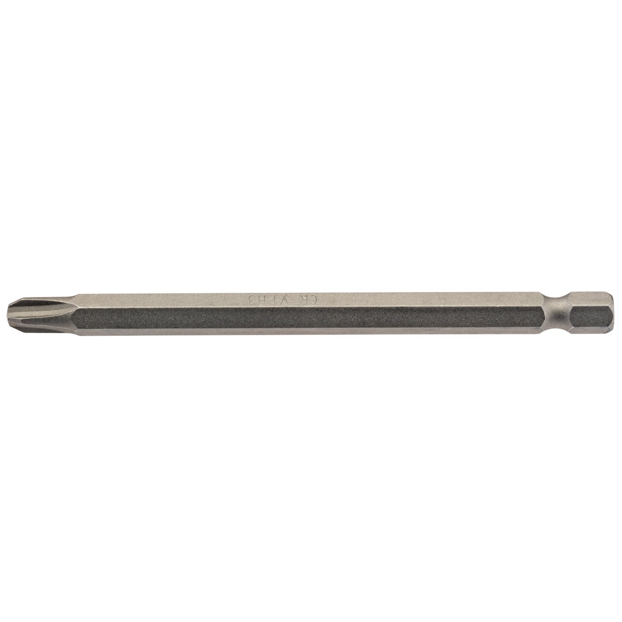 Cross-Slot-Insert-Bit,-1/4"-Hex,-100mm-Long,-No.3-(Pack-of-1)