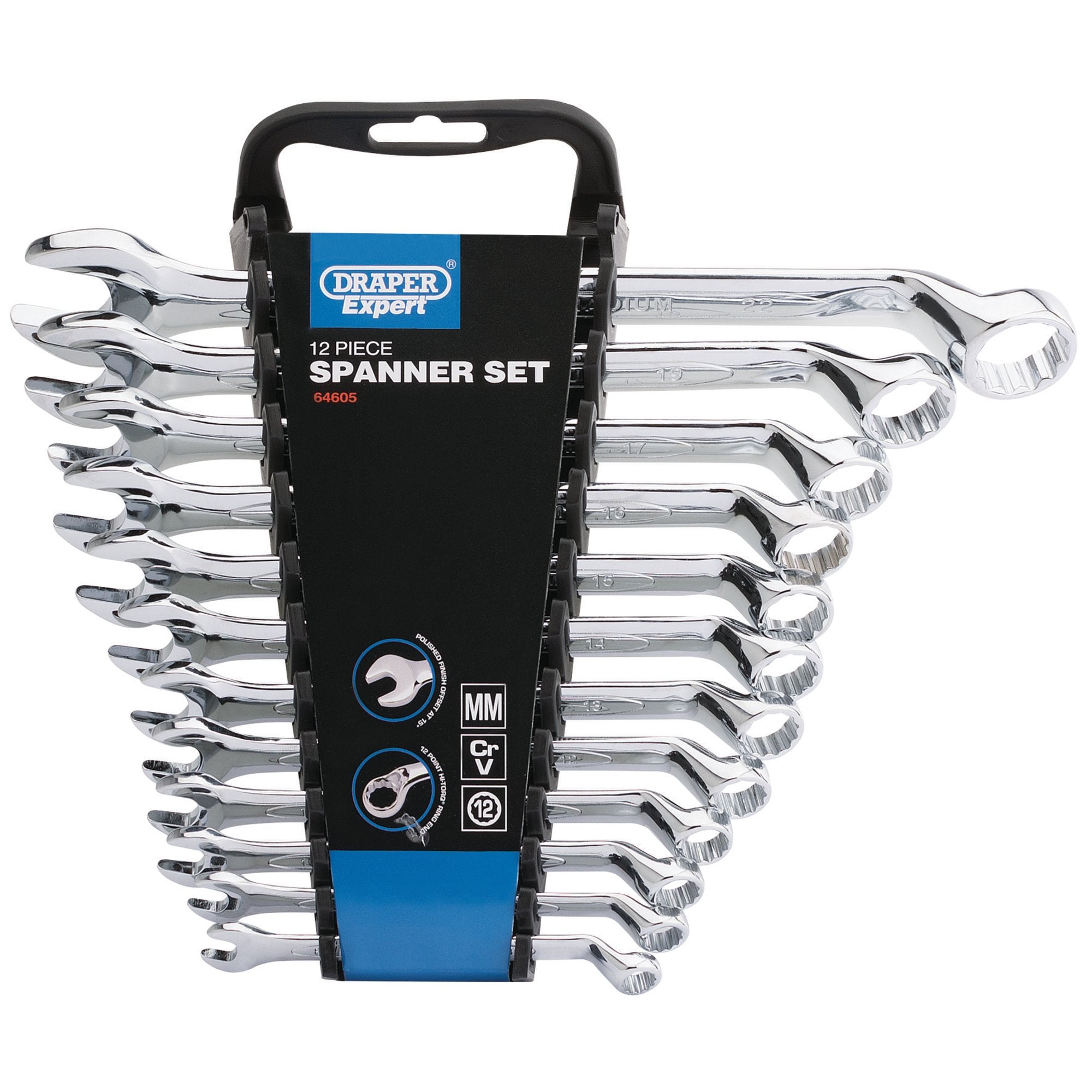 Draper-HI-TORQ®-Metric-Combination-Spanner-Set,-8---22mm-(12-Piece