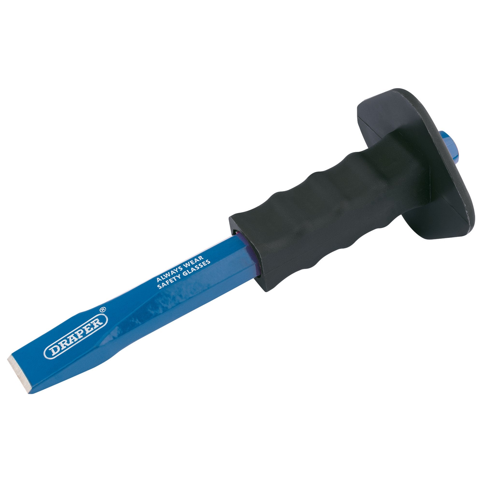 Octagonal-Shank-Cold-Chisel-with-Hand-Guard,-25-x-250mm