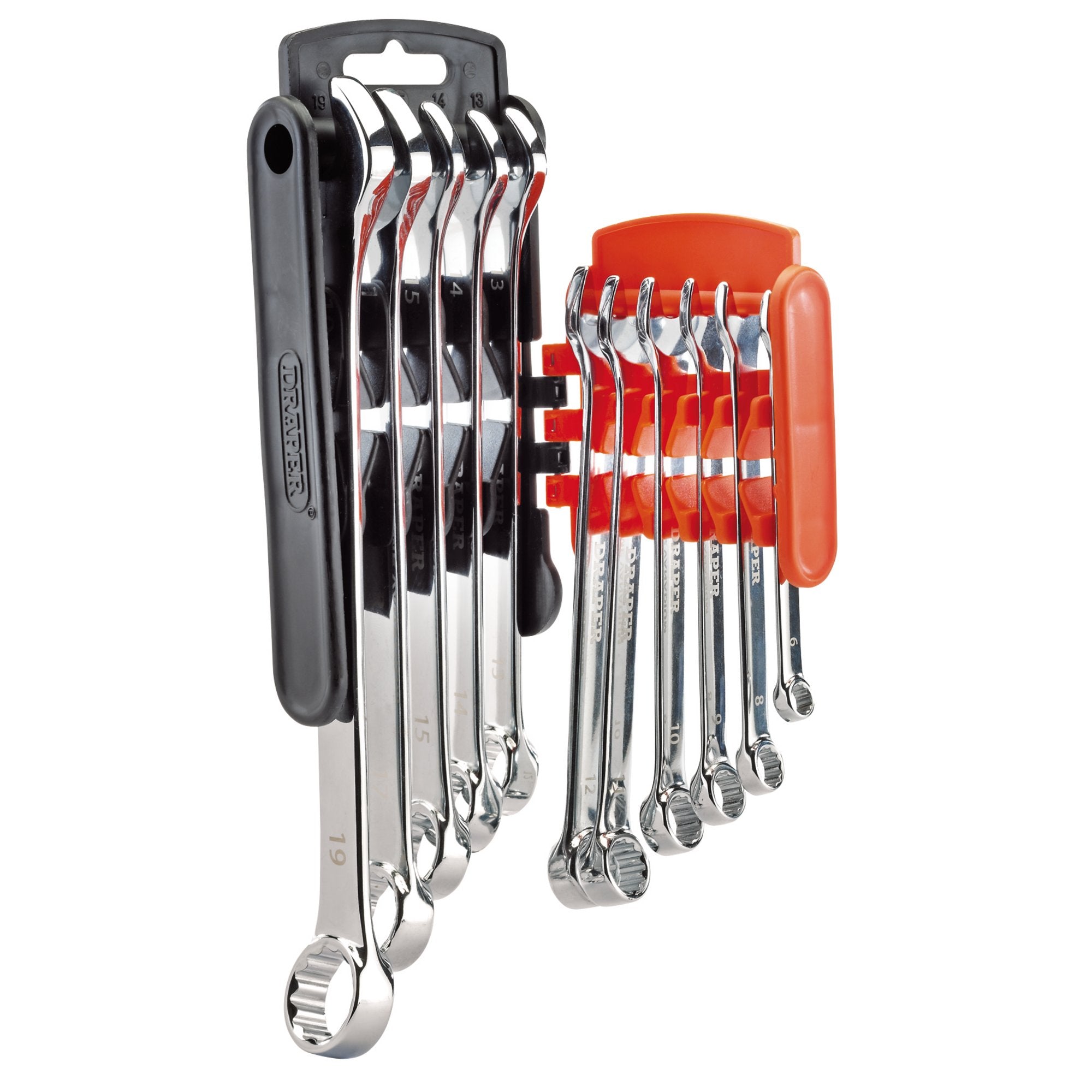 Draper-HI-TORQ®-Metric-Combination-Spanner-Set,-Orange-(11-Piece)
