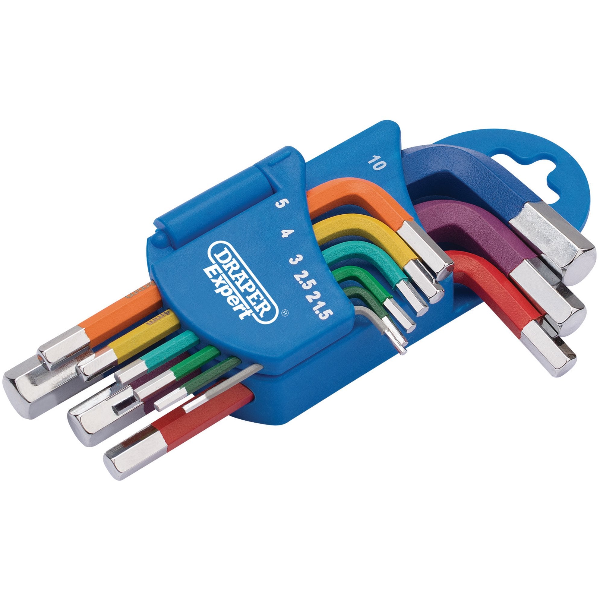 Metric-Coloured-Short-Arm-Hex.-Key-Set-(9-Piece)