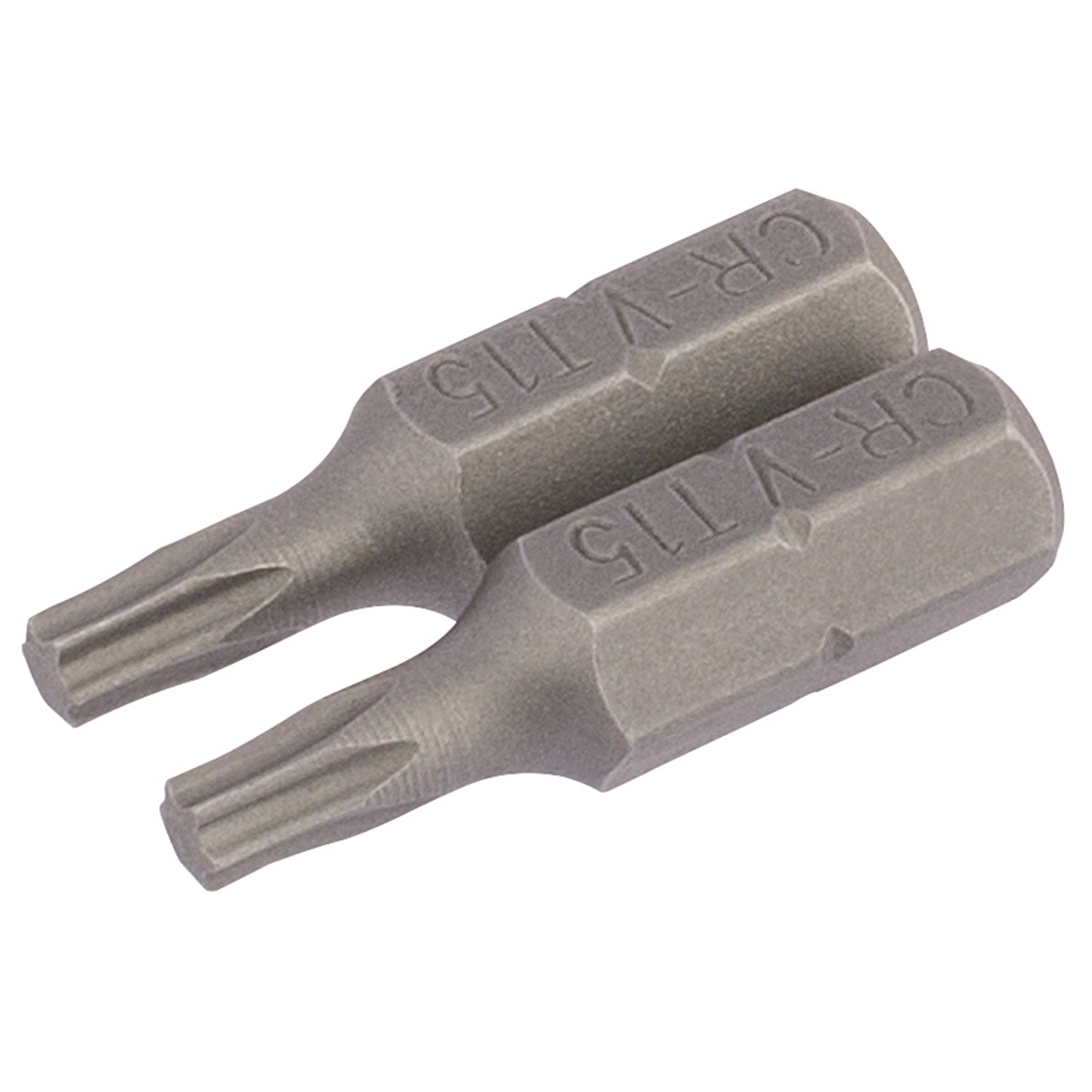 Draper-TX-STAR®-Insert-Bit,-1/4"-Hex,-25mm-Long,-T15-(Pack-of-2)