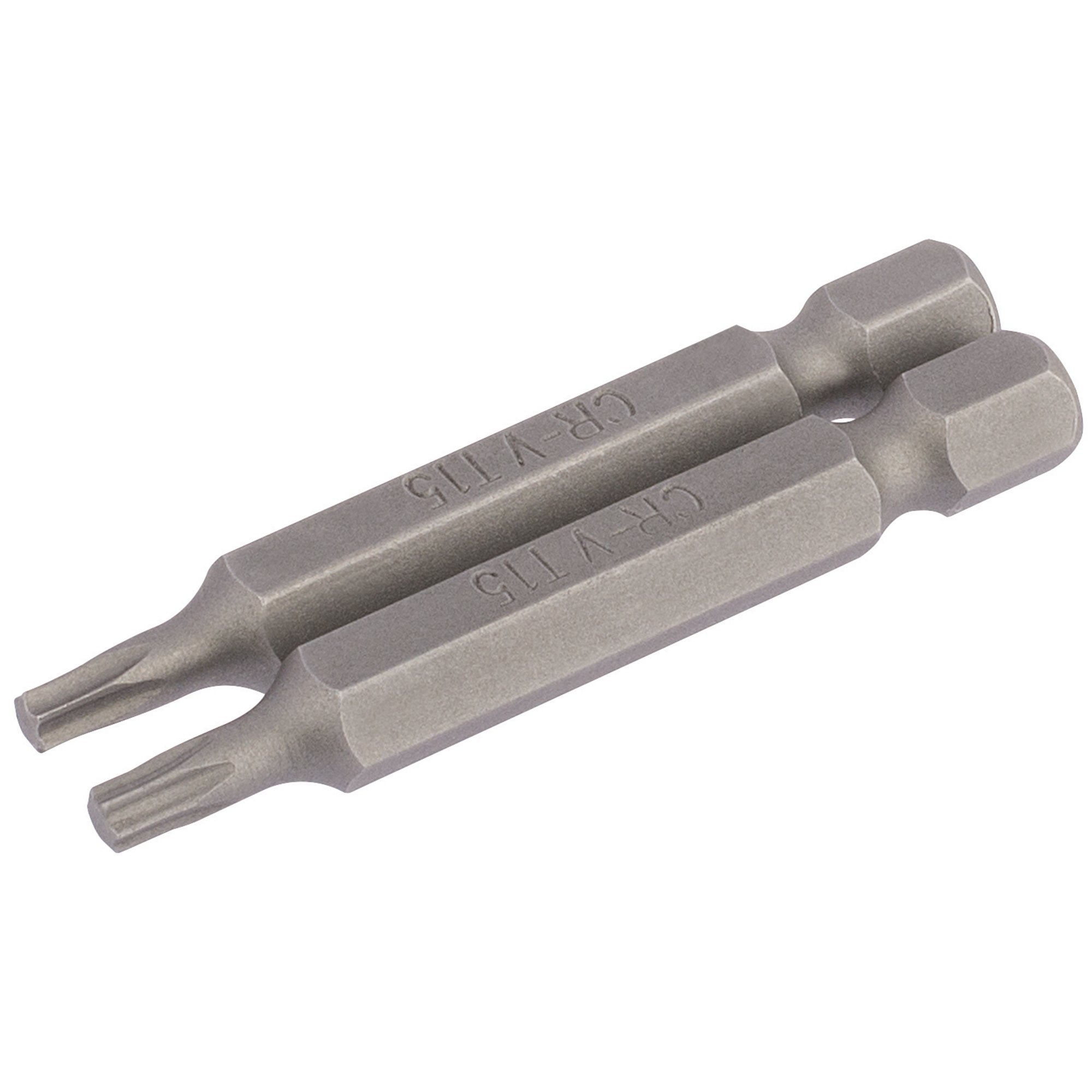 Draper-TX-STAR®-Insert-Bit,-1/4"-Hex,-50mm-Long,-T15-(Pack-of-2)