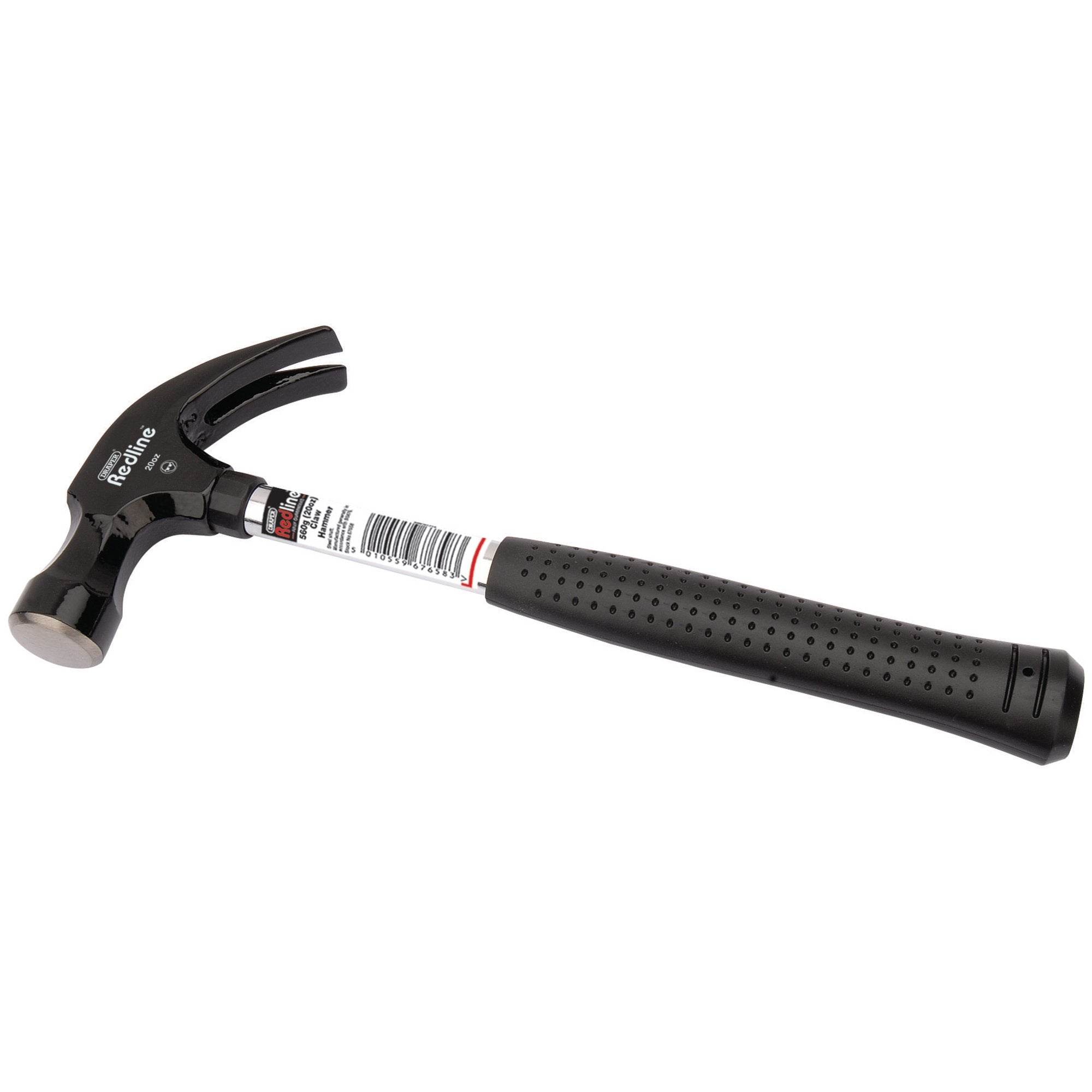 Draper-Redline®-Claw-Hammer-with-Steel-Shaft,-560g/20oz