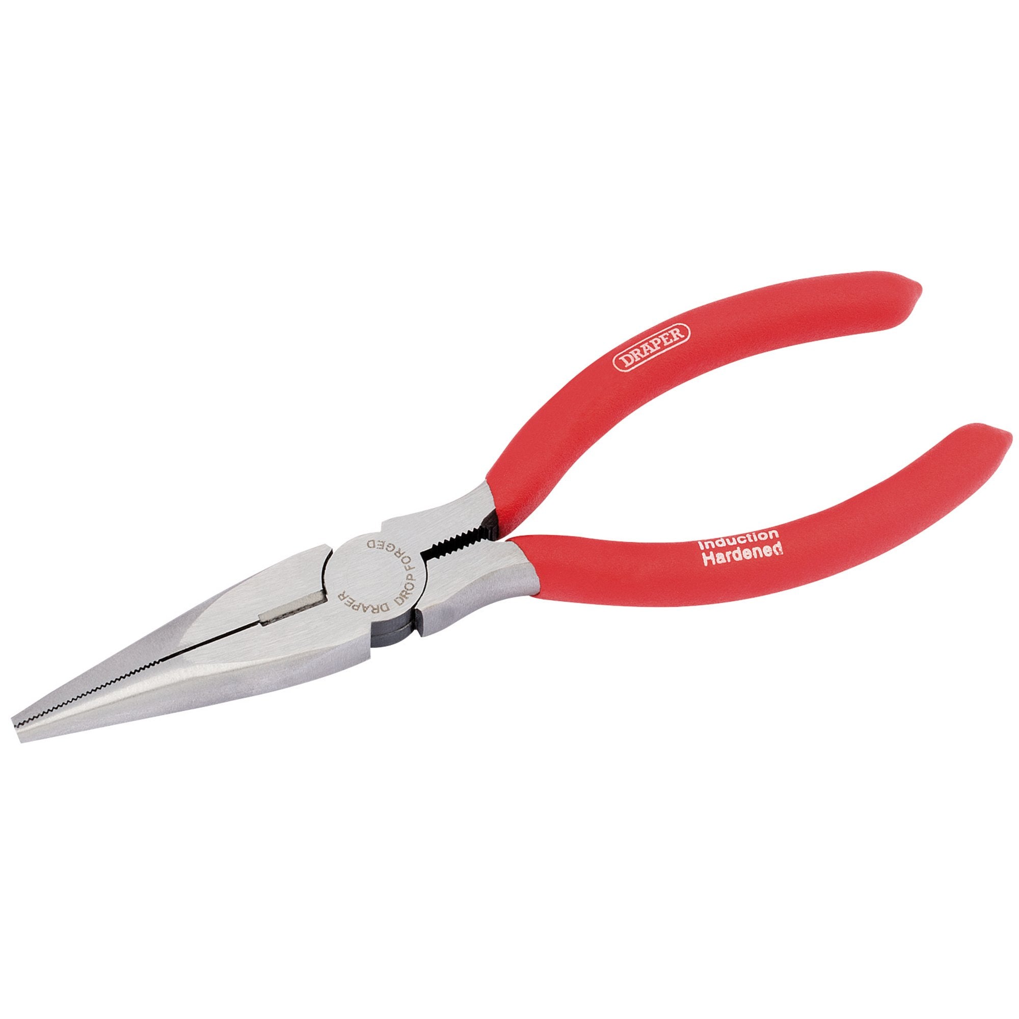 Draper-Redline®-Long-Nose-Pliers-with-PVC-Dipped-Handles,-160mm