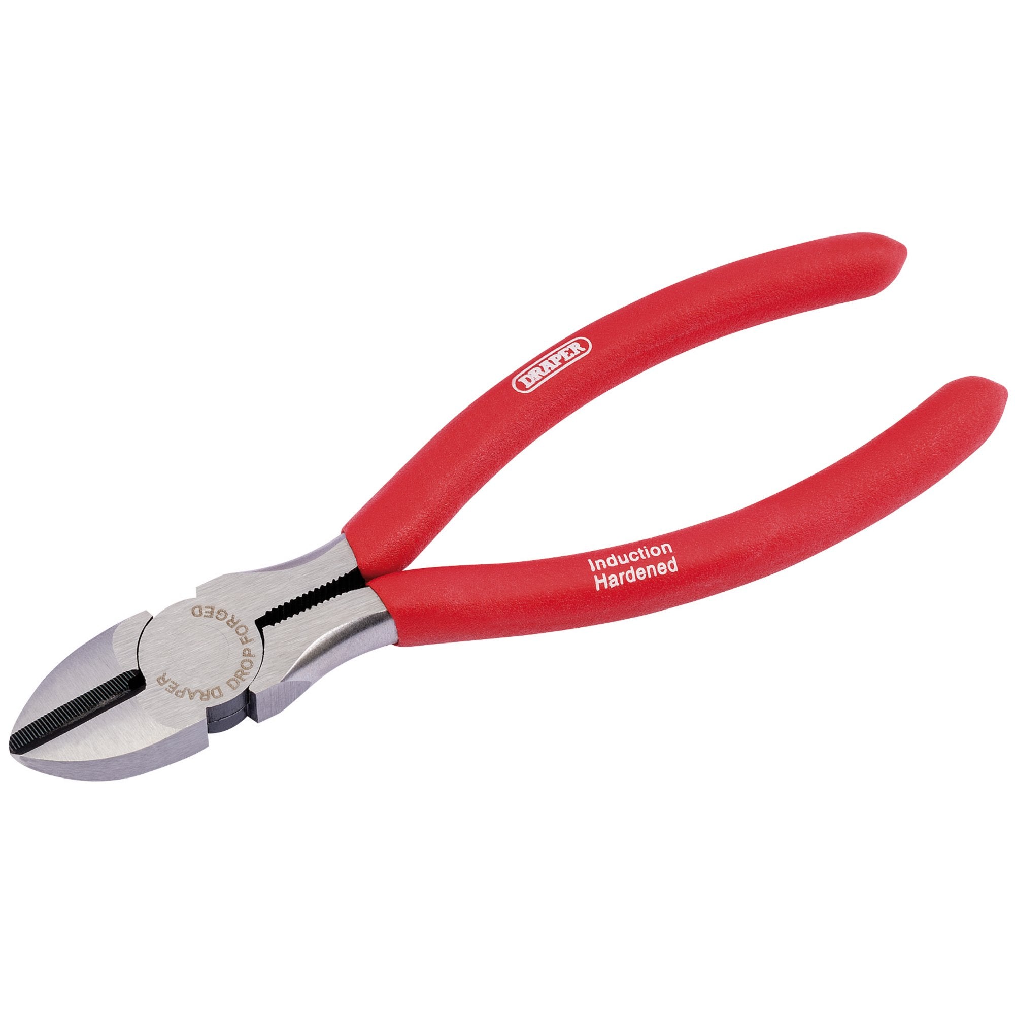 Draper-Redline®-Diagonal-Side-Cutter-with-PVC-Dipped-Handles,-160mm