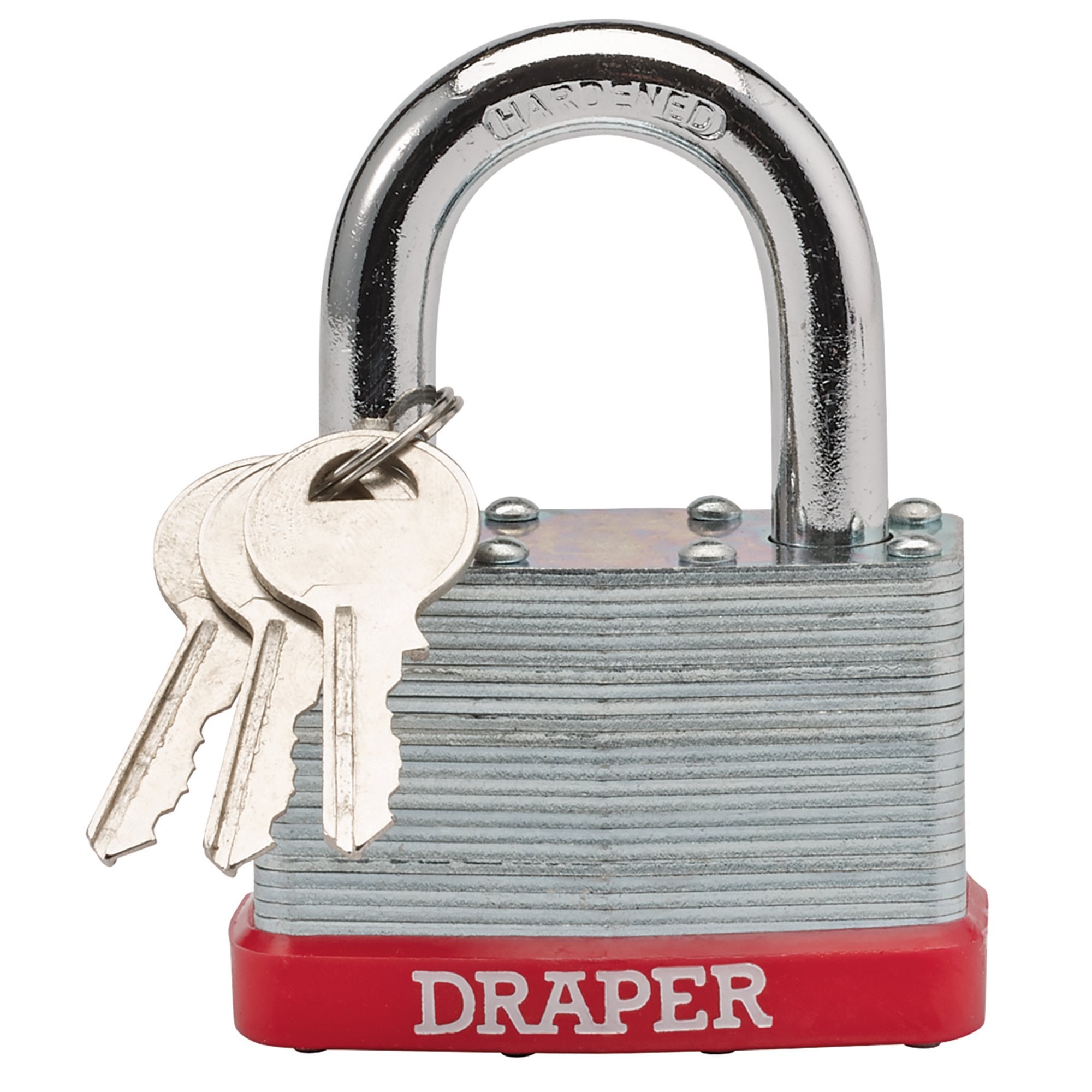 Draper-Redline®-Laminated-Steel-Padlock,-65mm