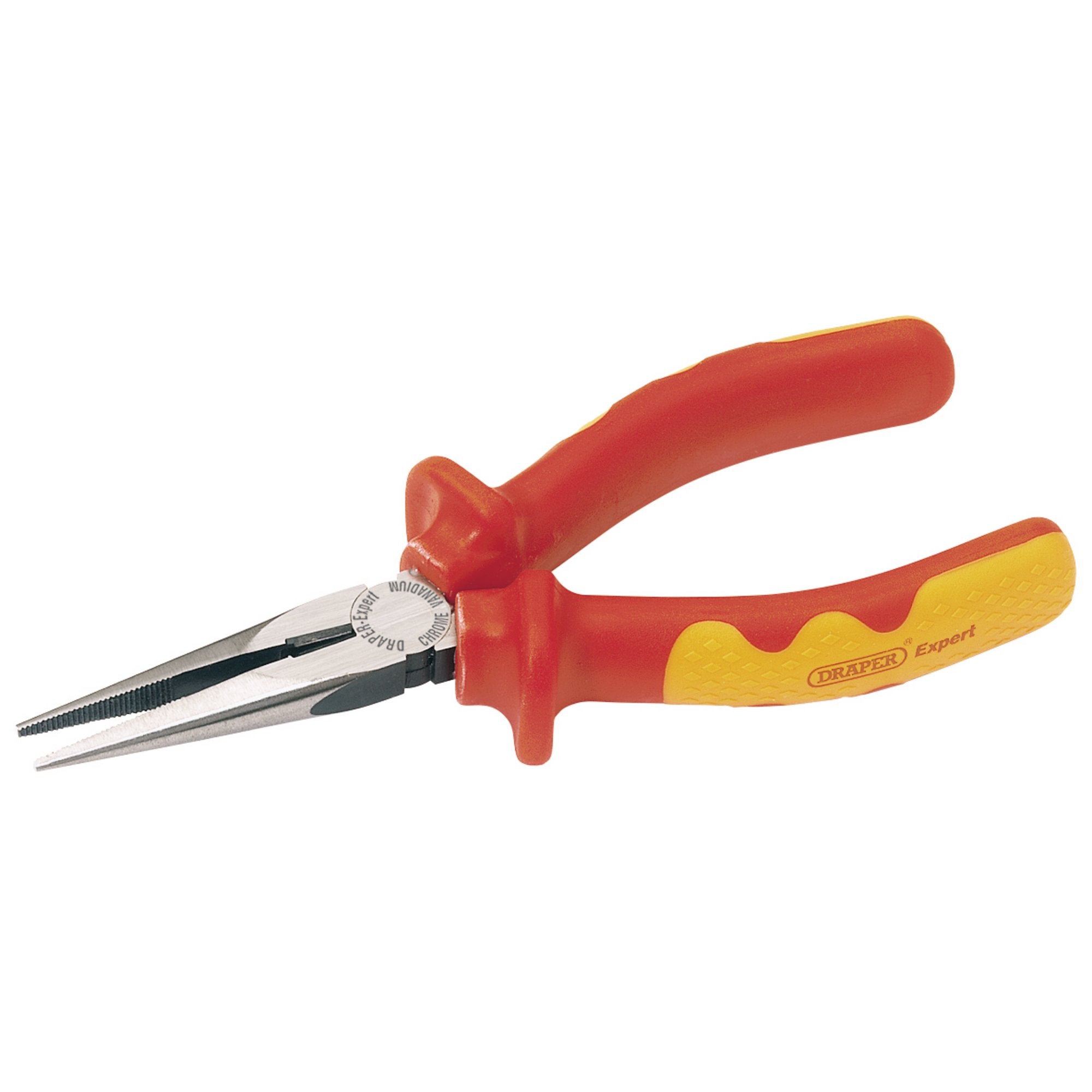 VDE-Approved-Fully-Insulated-Long-Nose-Pliers,-160mm
