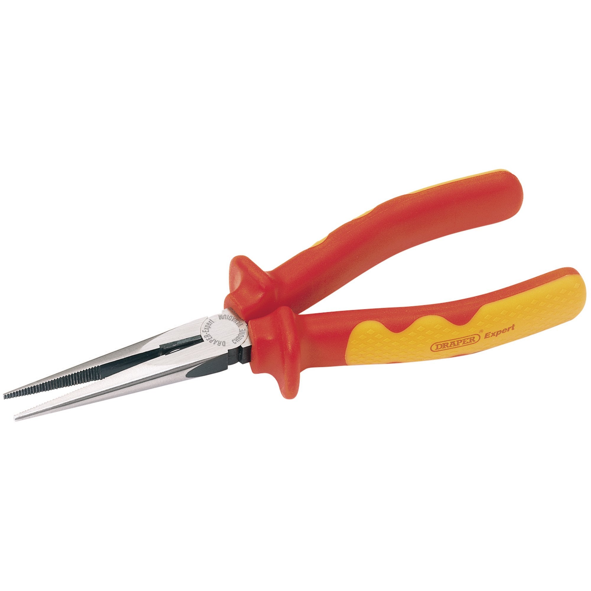 VDE-Approved-Fully-Insulated-Long-Nose-Pliers,-200mm
