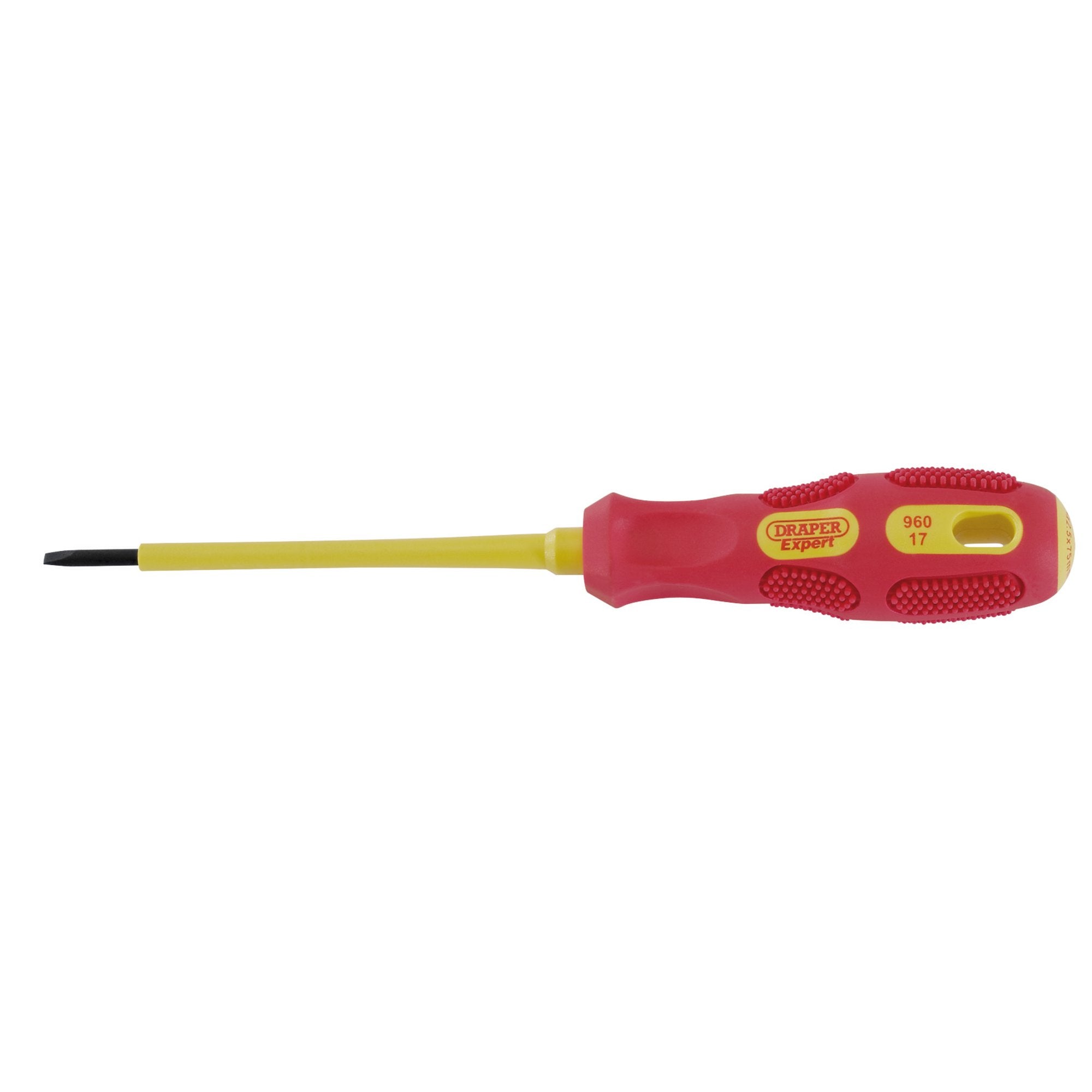 VDE-Approved-Fully-Insulated-Plain-Slot-Screwdriver,-2.5-x-75mm