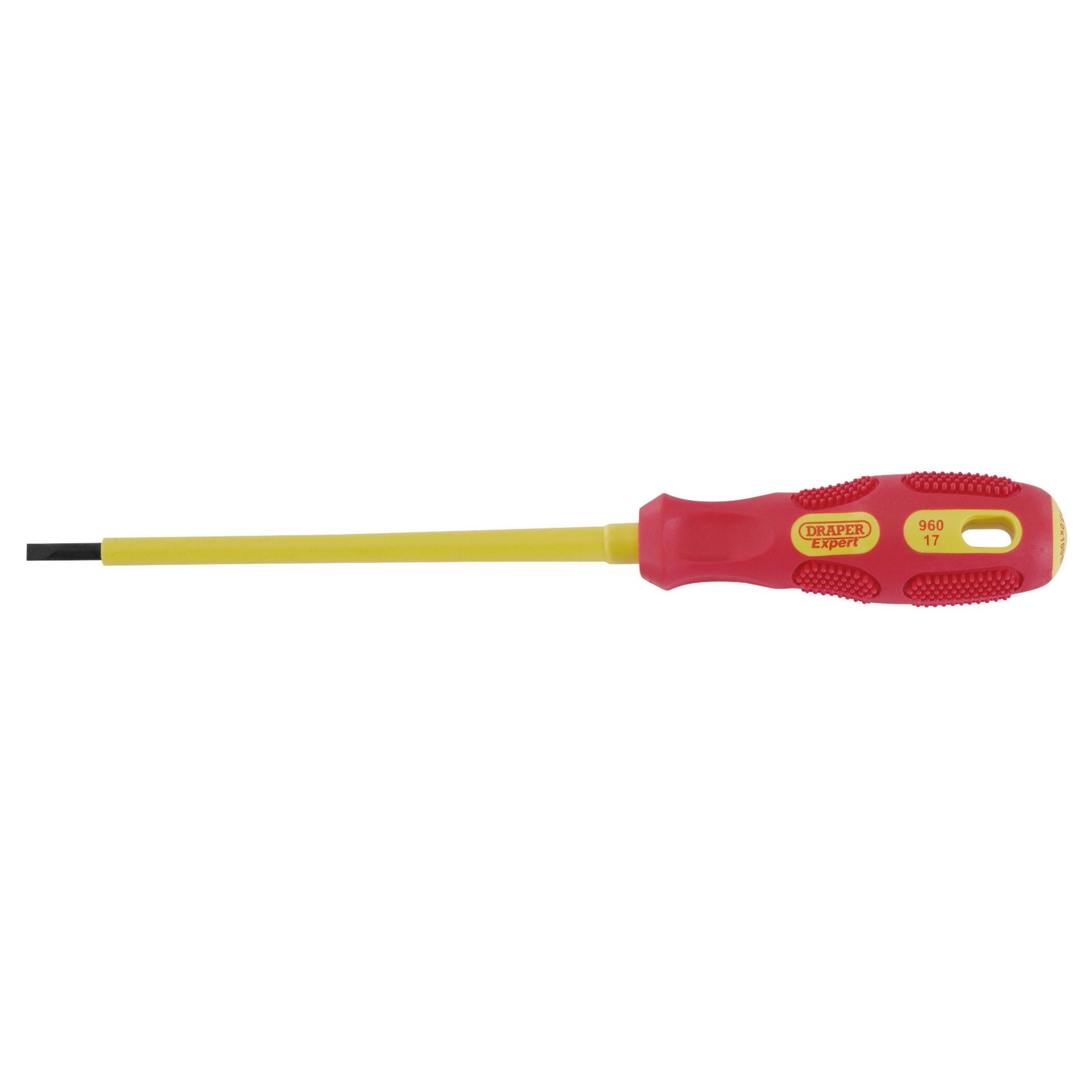 VDE-Approved-Fully-Insulated-Plain-Slot-Screwdriver,-3.0-x-100mm