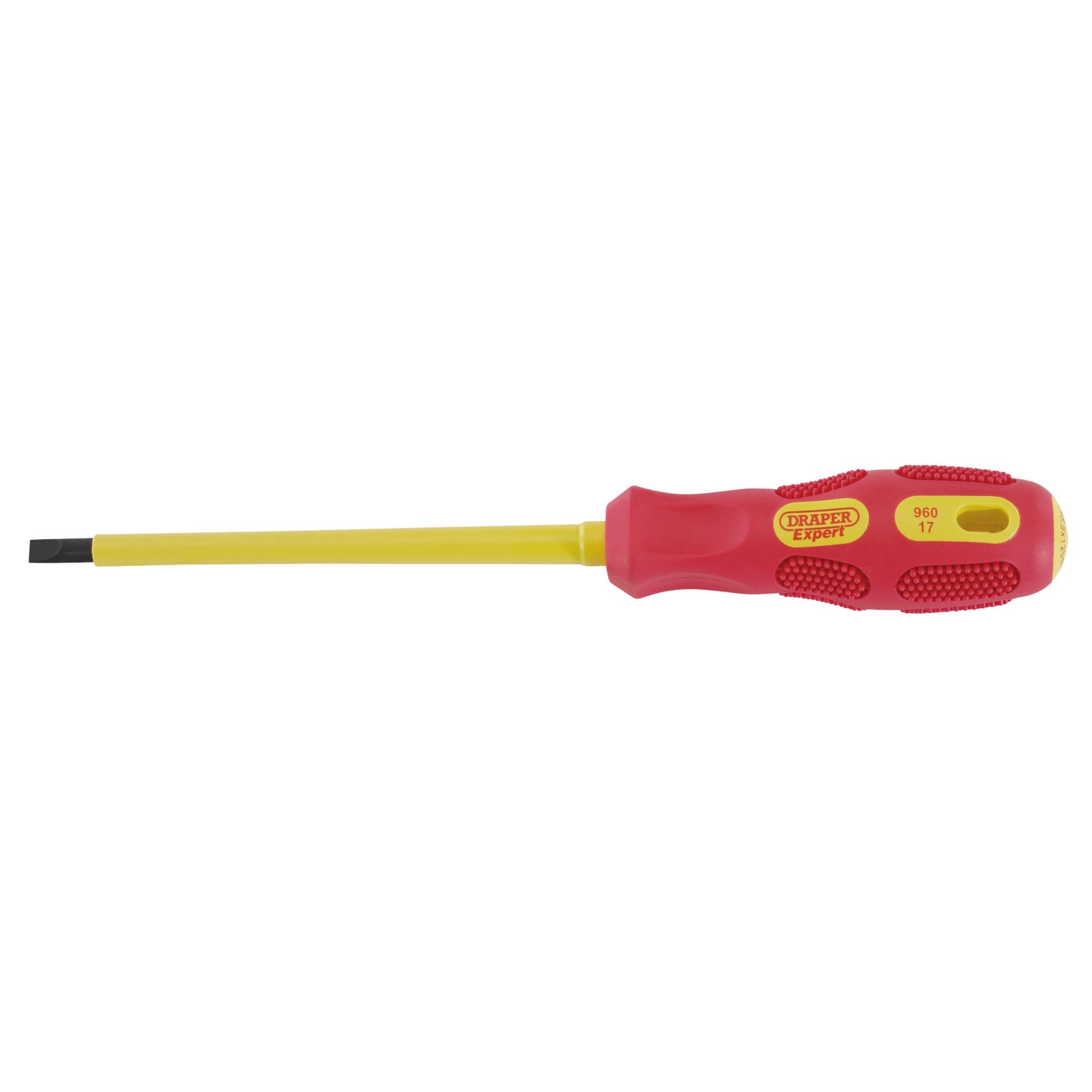 VDE-Approved-Fully-Insulated-Plain-Slot-Screwdriver,-5.5-x-125mm