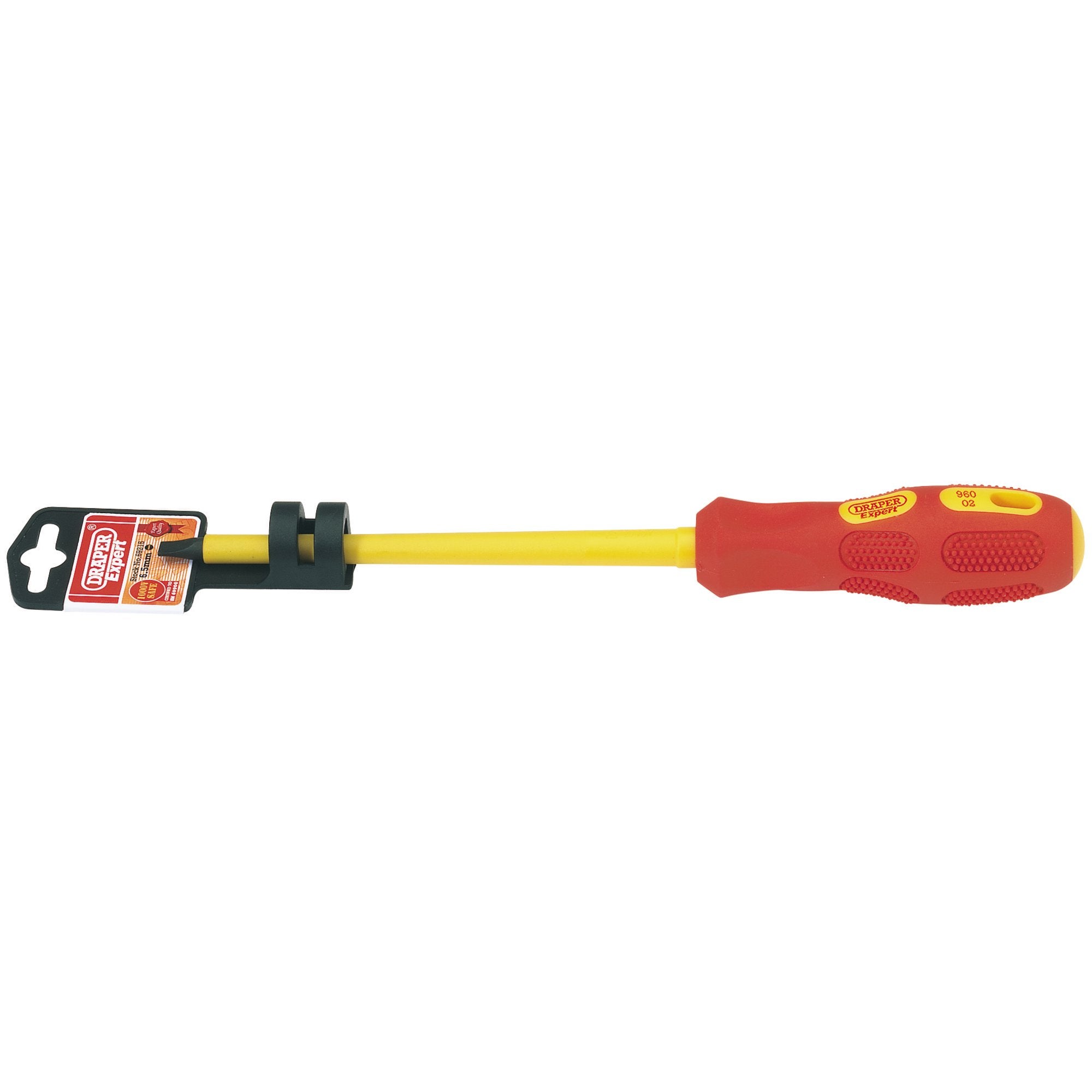 VDE-Approved-Fully-Insulated-Plain-Slot-Screwdriver,-6.5-x-150mm