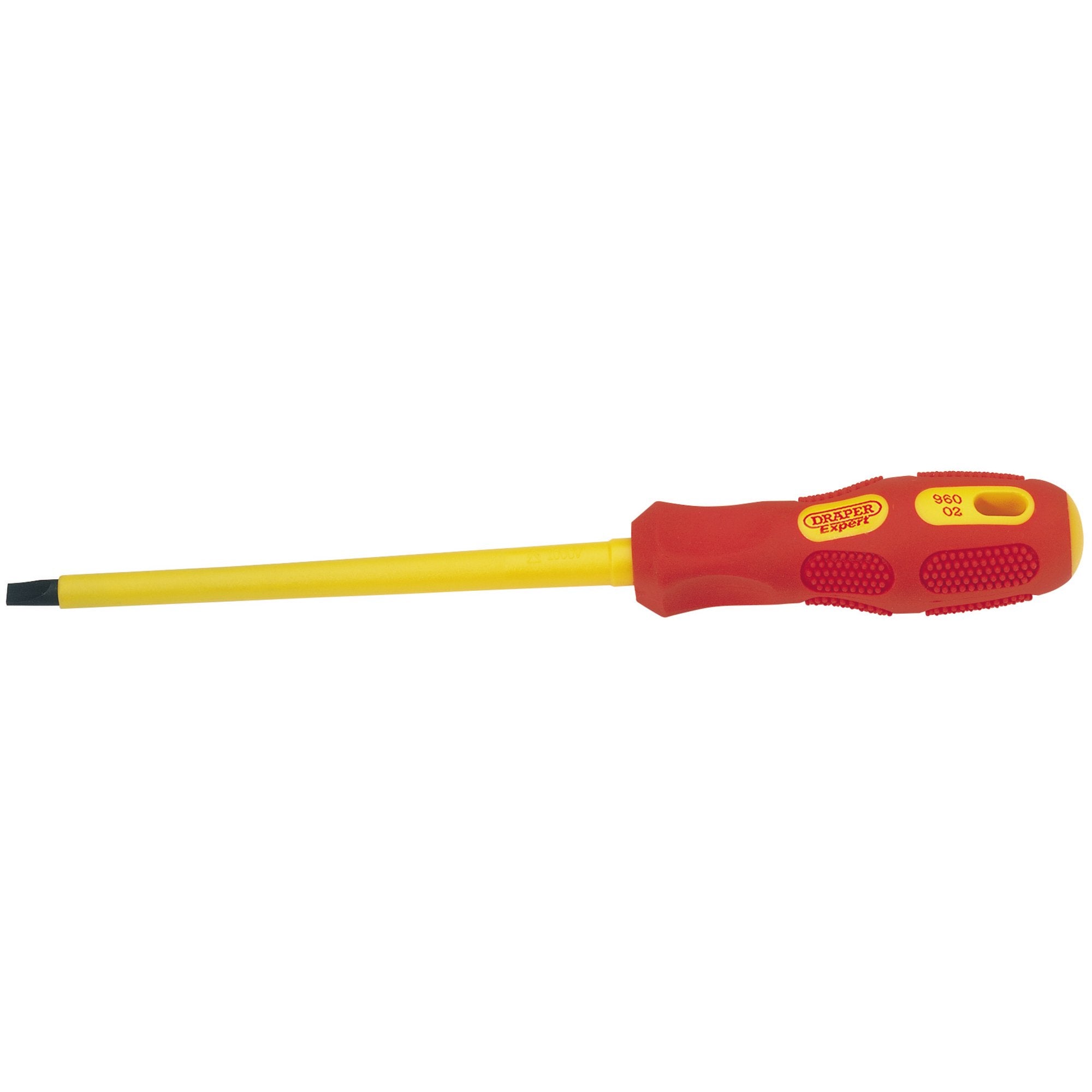 VDE-Approved-Fully-Insulated-Plain-Slot-Screwdriver,-6.5-x-150mm-(Sold-Loose)