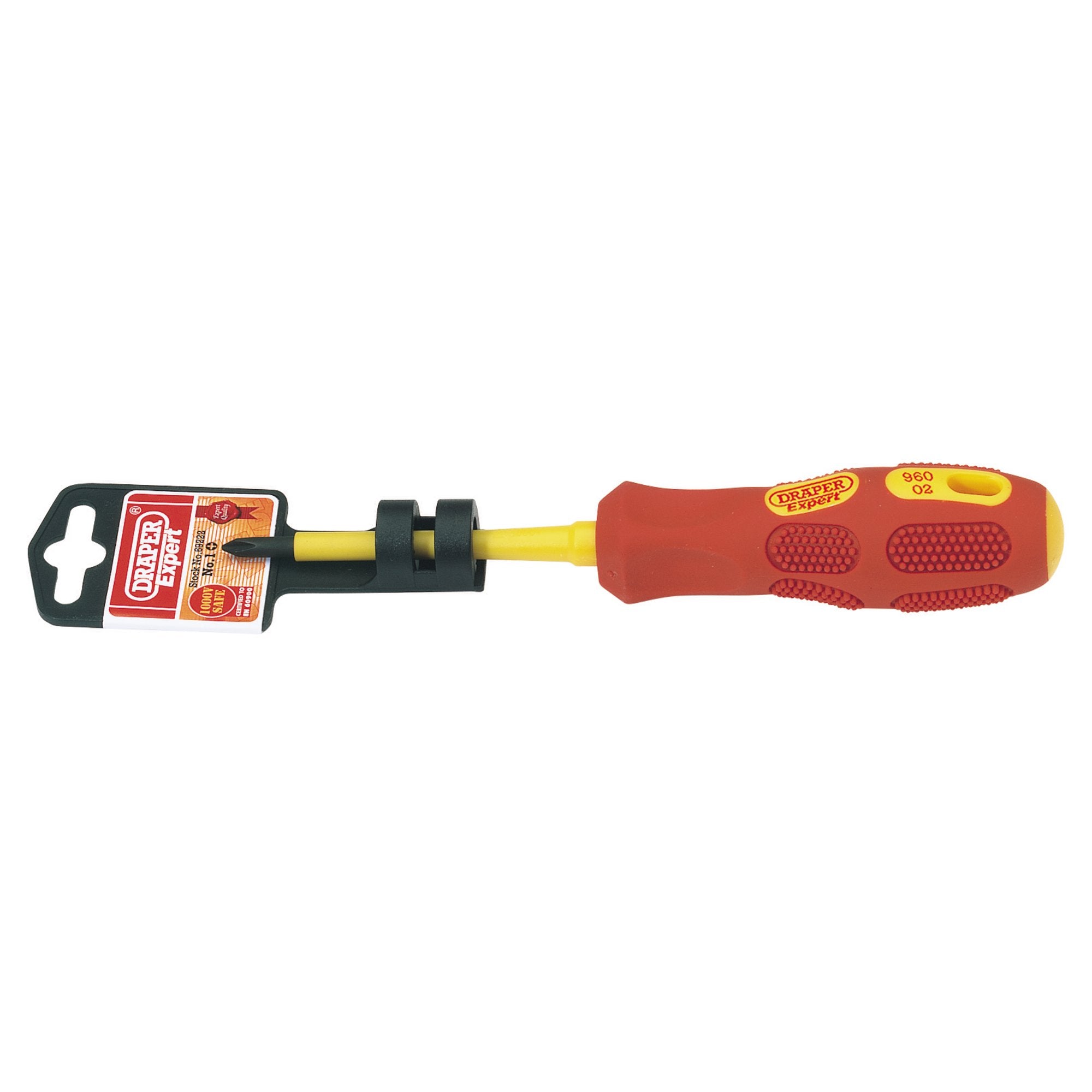 VDE-Approved-Fully-Insulated-Cross-Slot-Screwdriver,-No.1-x-80mm