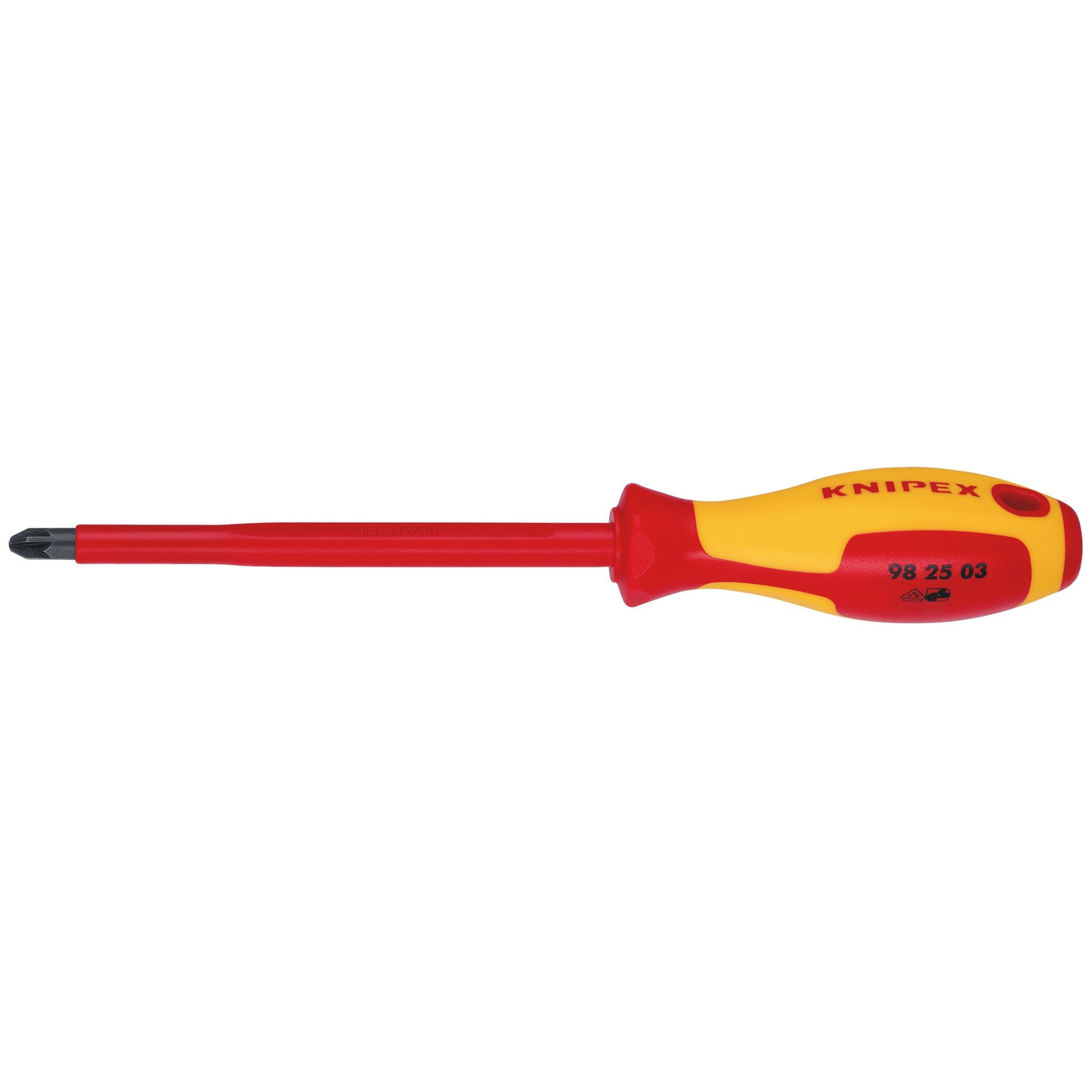 KNIPEX-98-25-03-VDE-Insulated-Pozidriv®-Screwdriver,-PZ3-x-150-mm