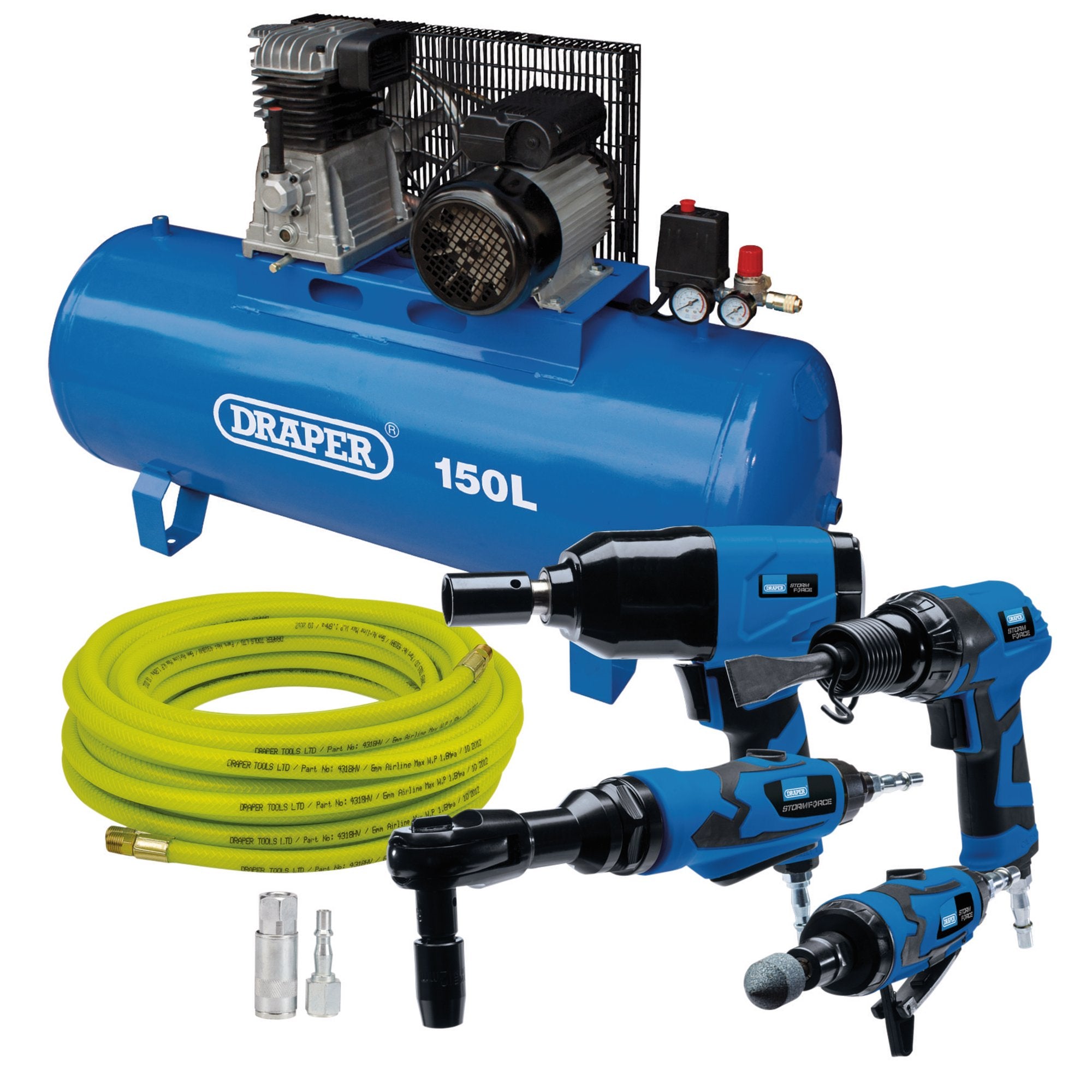 Compressor-&-Air-Tool-Kit,-150L