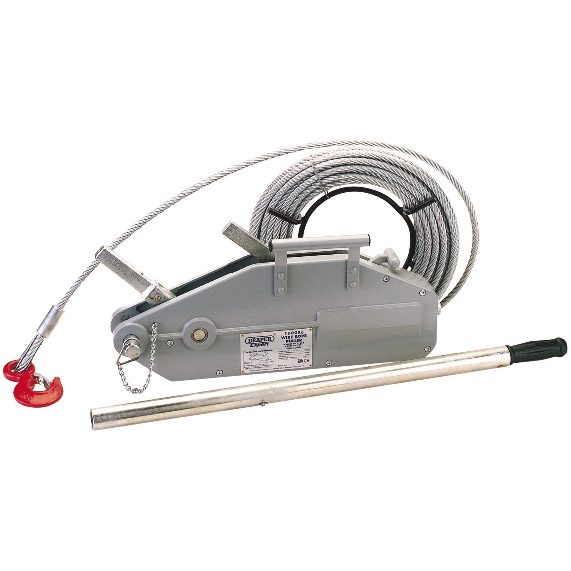 Draper-Expert-Wire-Rope-Puller,-1600Kg-(3,500lbs)