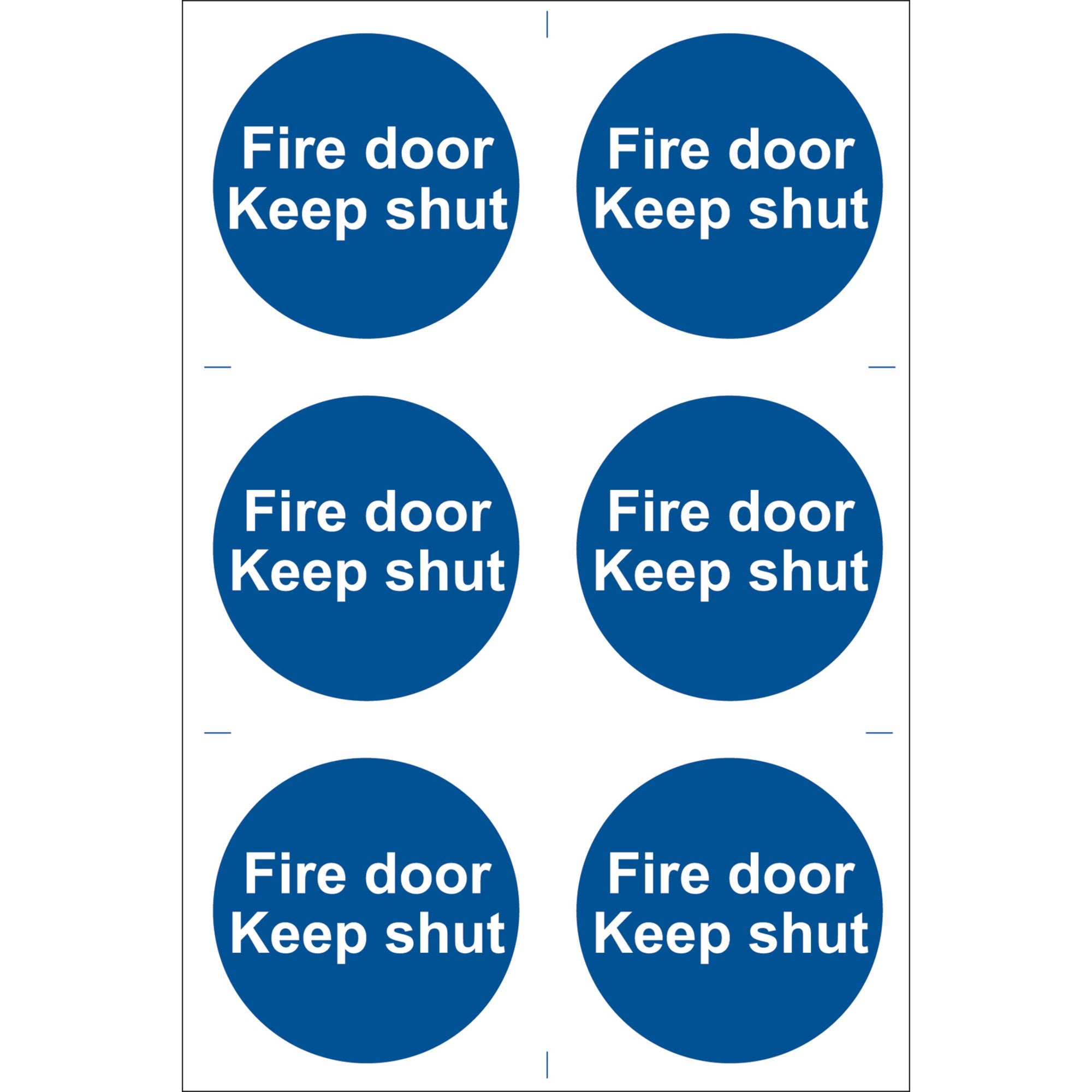 Fire-Door-Keep-Shut'-Mandatory-Sign-(Pack-of-6)