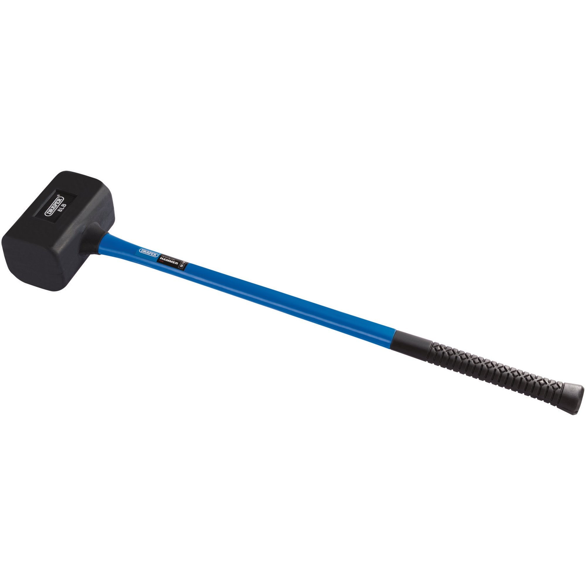 Rubber-Dead-Blow-Hammer-with-Fibreglass-Shaft,-3.6kg/8lb