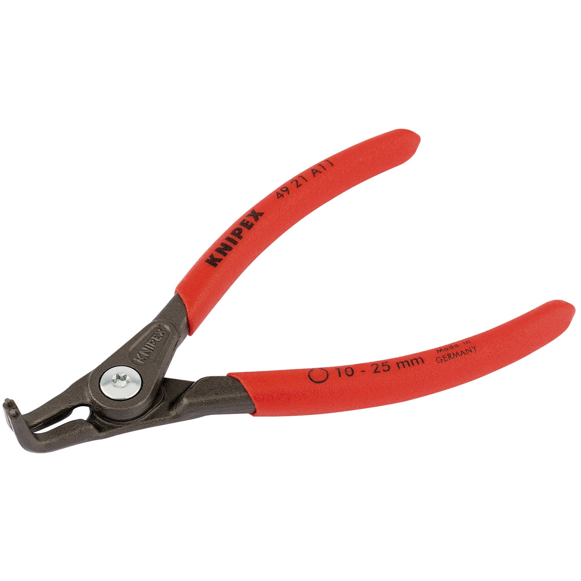KNIPEX-49-21-A11-90°-External-Straight-Tip-Circlip-Pliers,-10---25mm-Capacity,-130mm