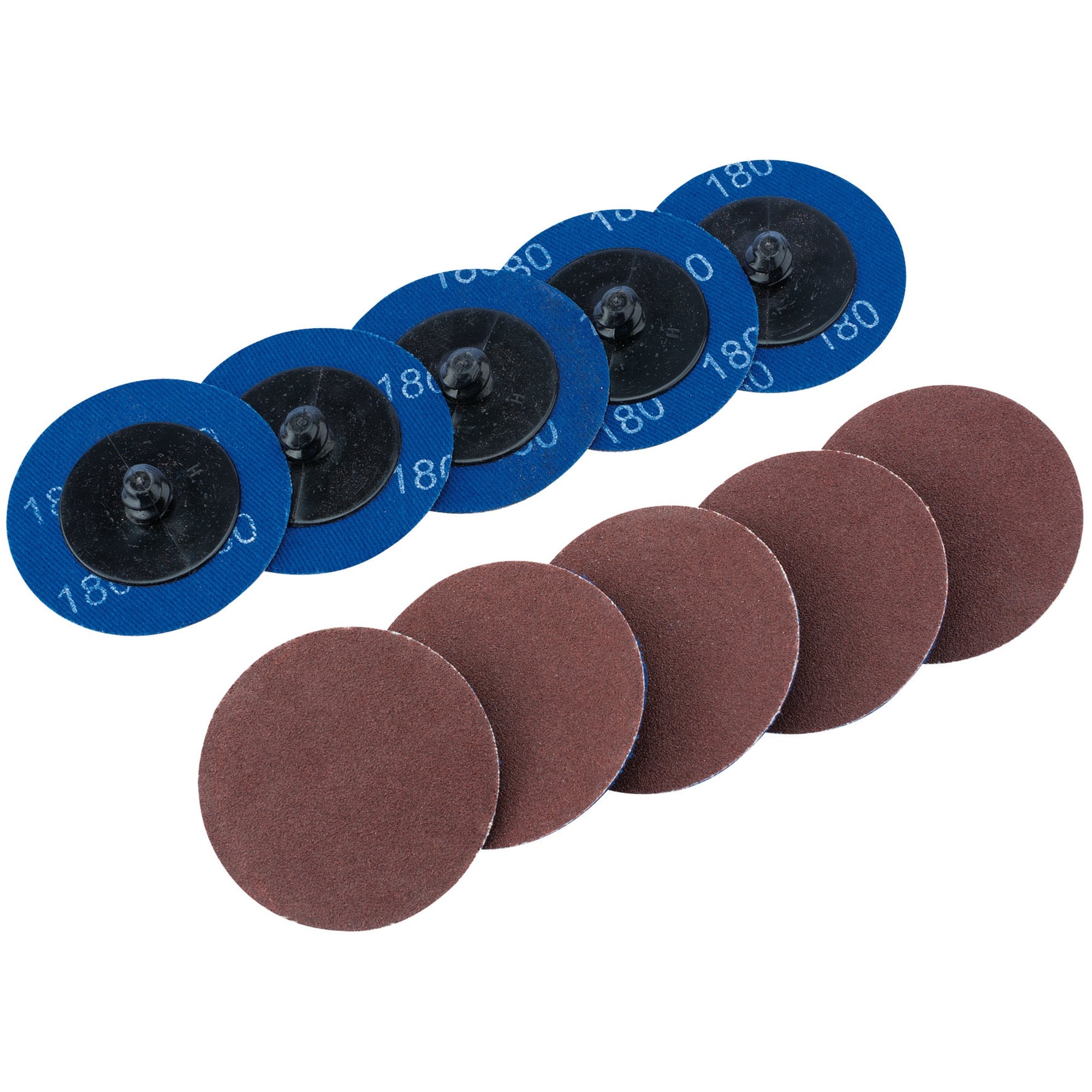 Aluminium-Oxide-Sanding-Discs,-50mm,-180-Grit-(Pack-of-10)