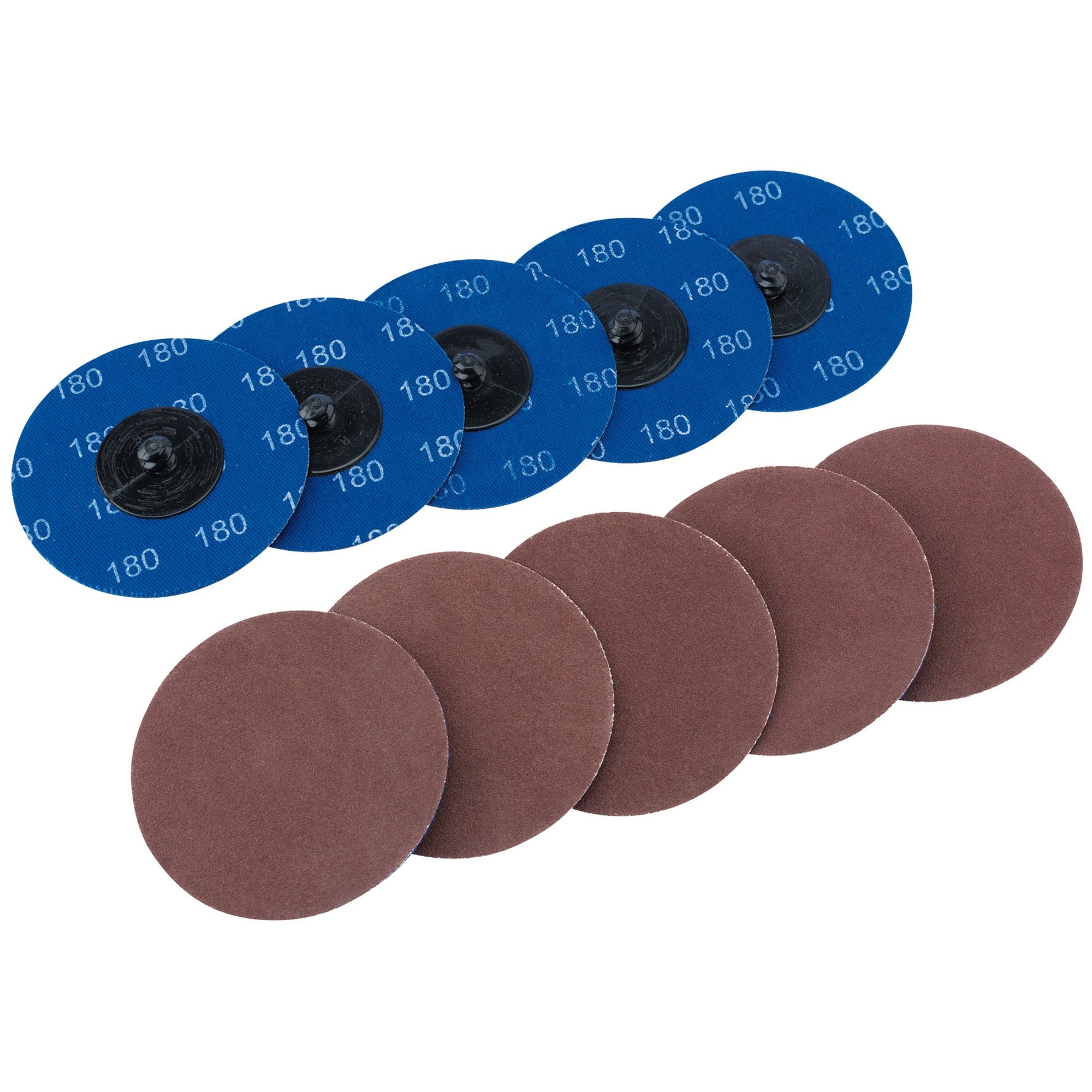 Aluminium-Oxide-Sanding-Discs,-75mm,-180-Grit-(Pack-of-10)