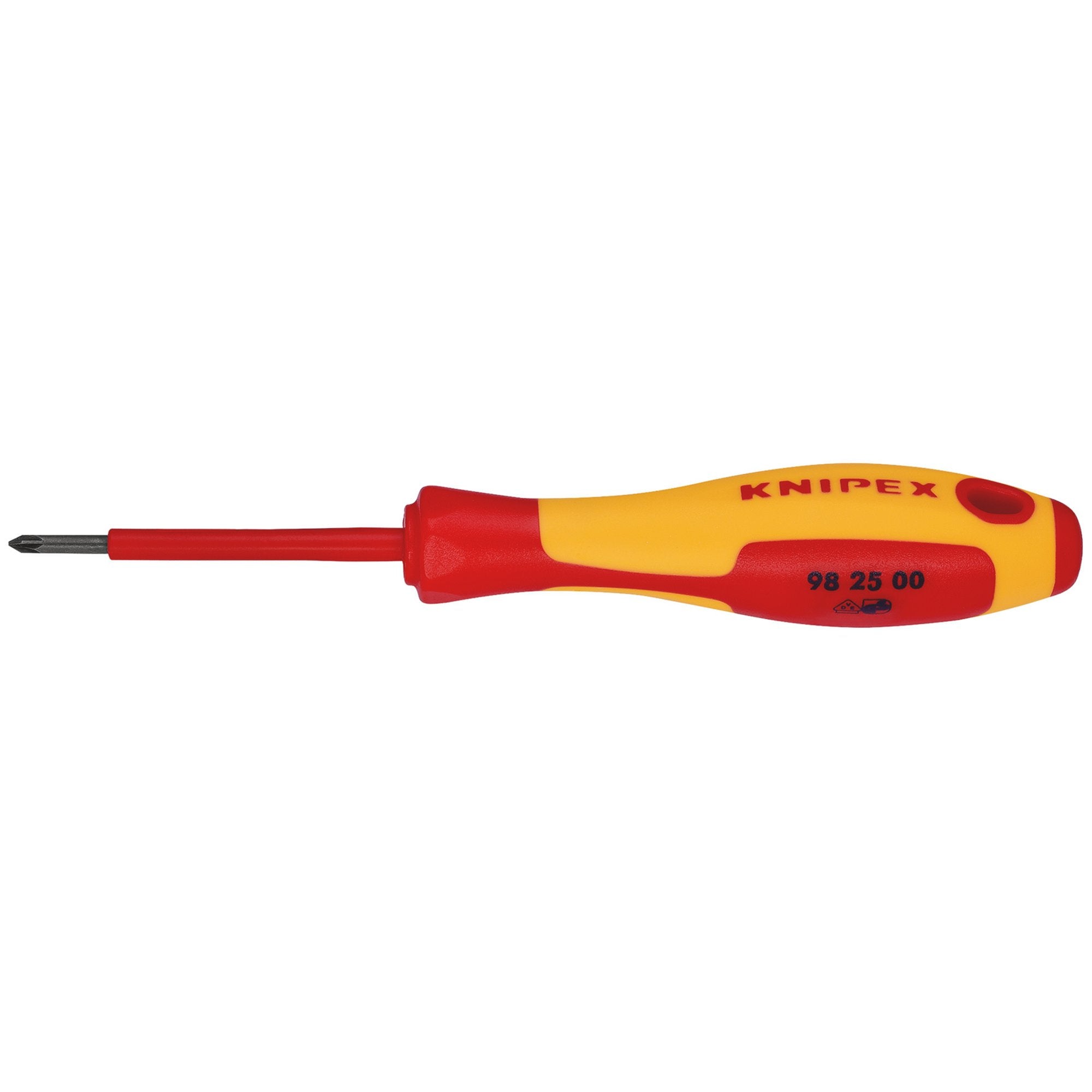 KNIPEX-98-25-00-VDE-Insulated-Pozidriv®-Screwdriver,-PZ0-x-60mm