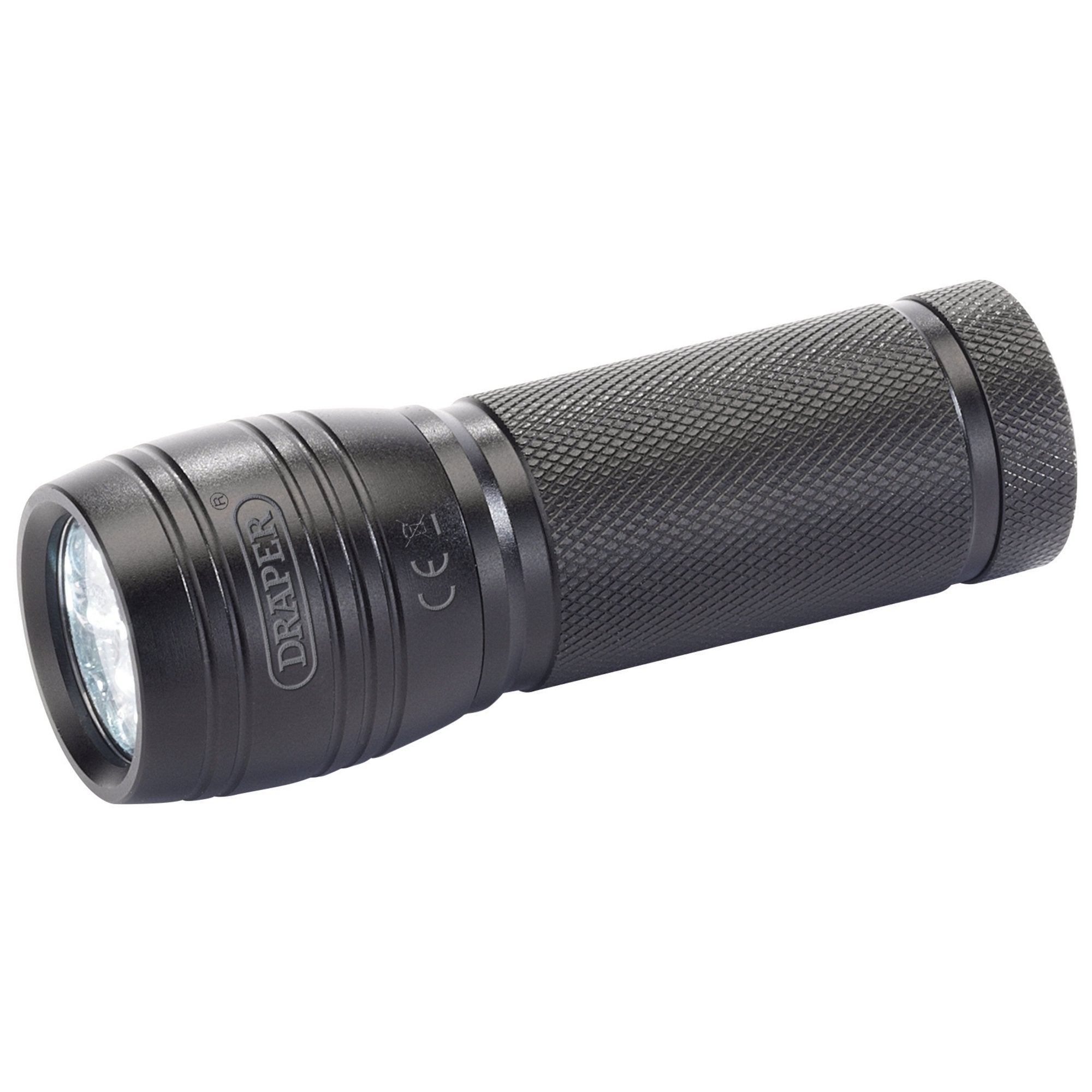 LED-Aluminium-Hand-Torch,-5W,-45-Lumens,-3-x-AAA-Batteries-Required