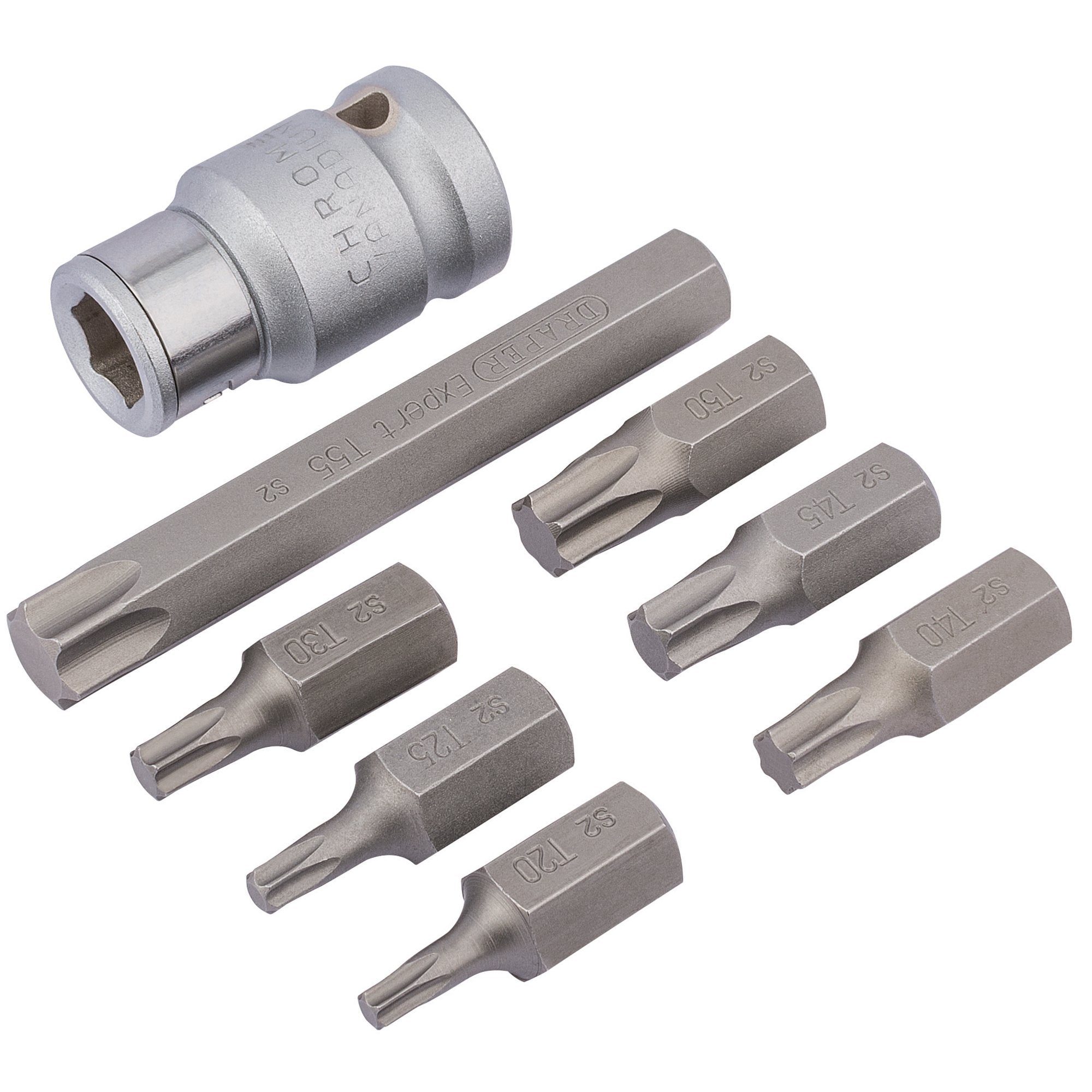 Draper-Expert-TX-STAR®-Bit-Set,-1/2"-Sq.-Dr.-(8-Piece)