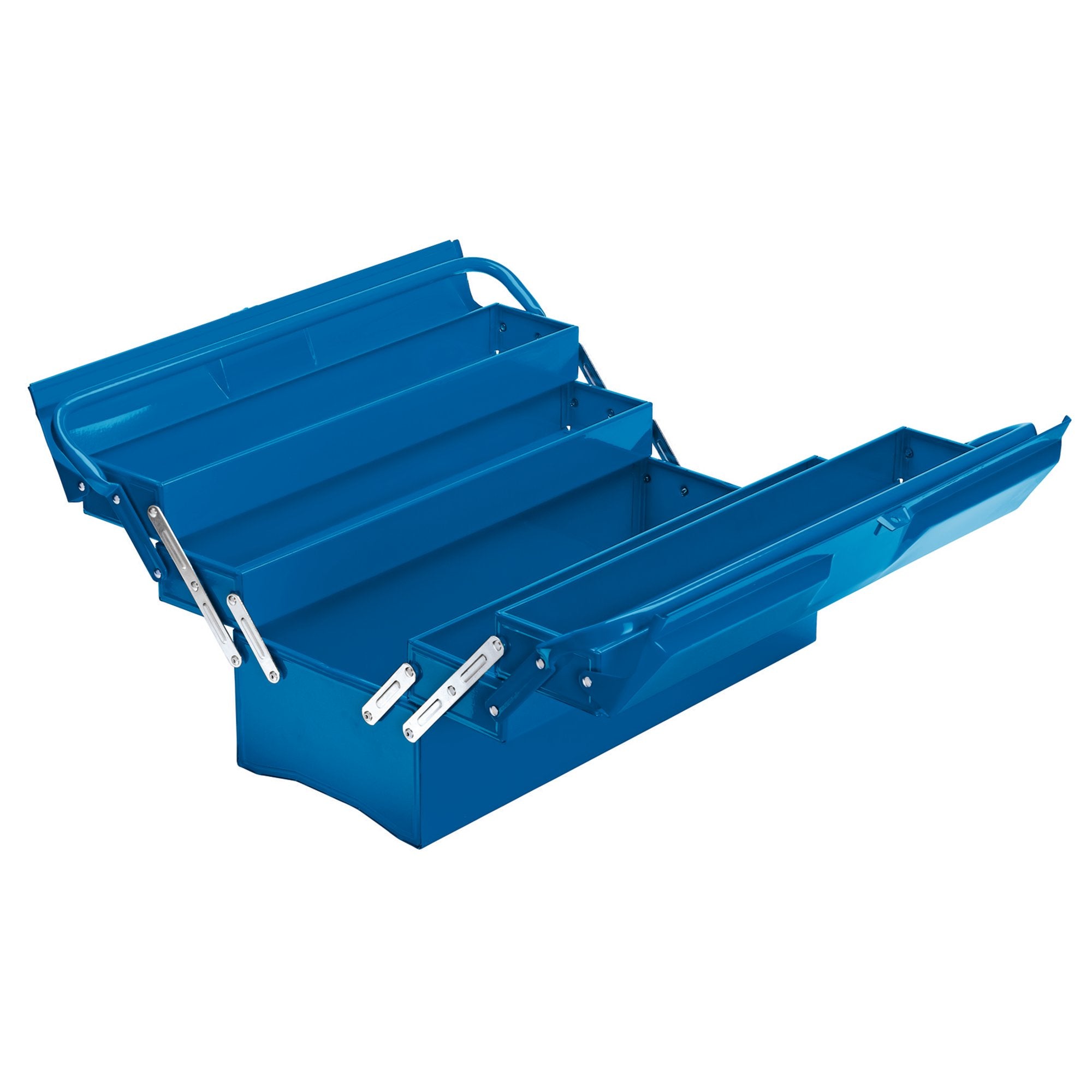 Extra-Long-Four-Tray-Cantilever-Tool-Box,-495mm,-Blue
