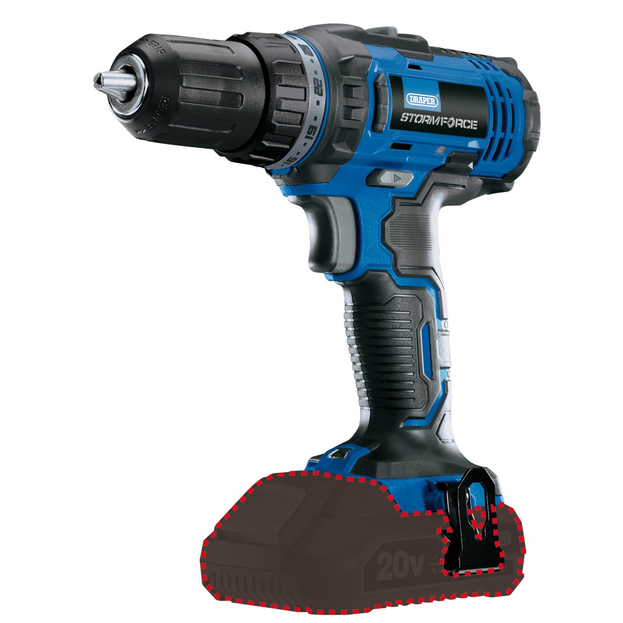 Draper-Storm-Force®-20V-Drill-Driver-(Sold-Bare)