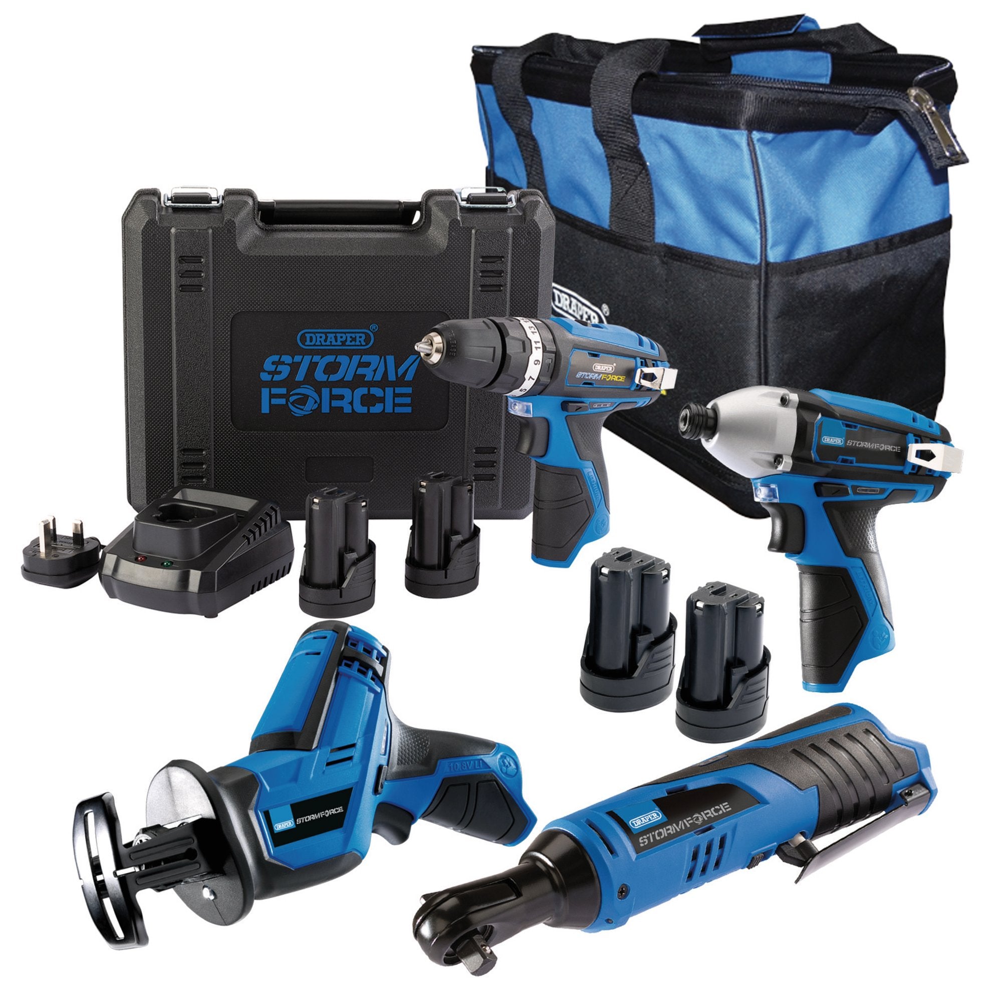 12V-Drill,-Drive-and-Cut-Interchange-Kit,-4-x-1.5Ah-Li-ion-Batteries,-1-x-Fast-Charger-and-1-x-Tool-Bag