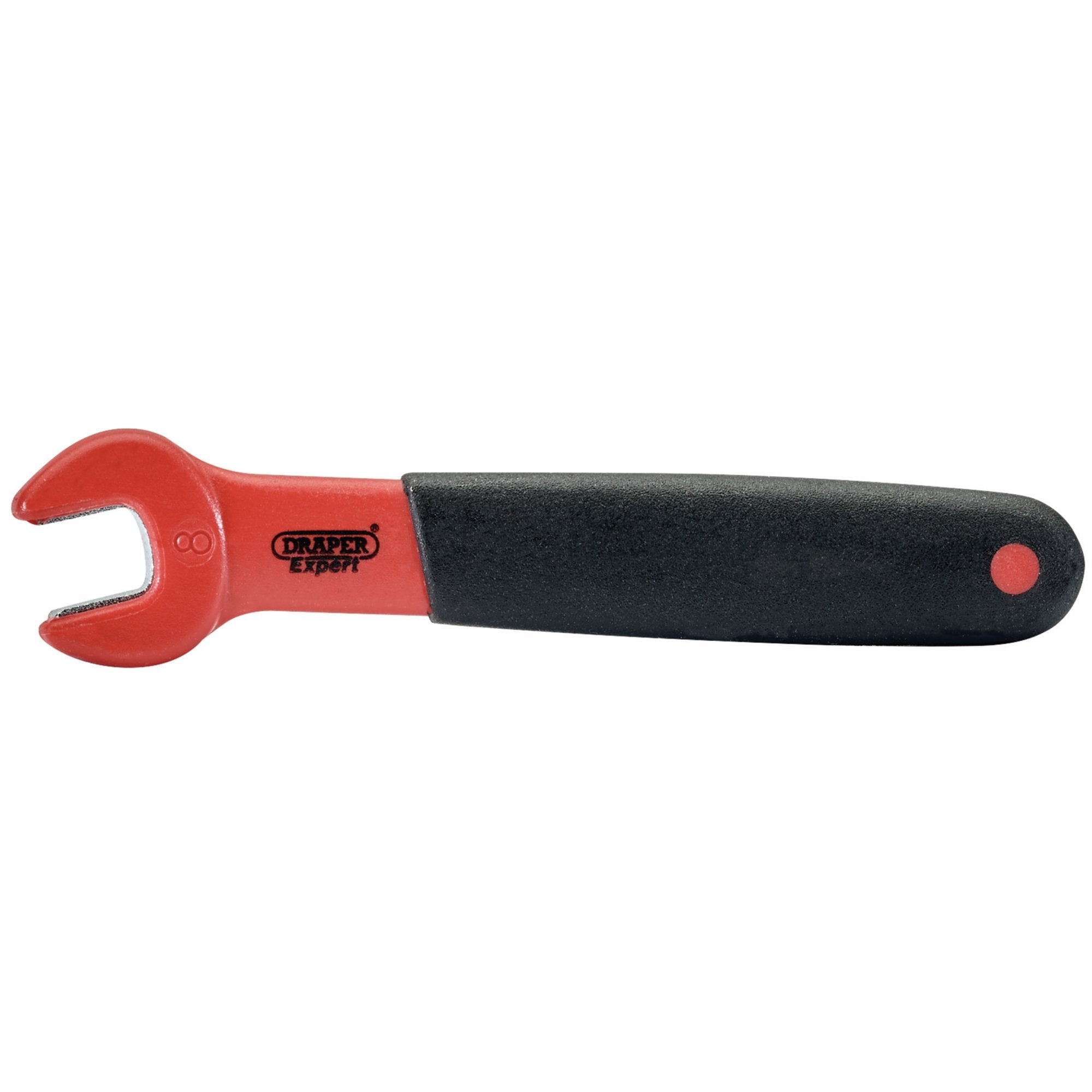 VDE-Approved-Fully-Insulated-Open-End-Spanner,-8mm