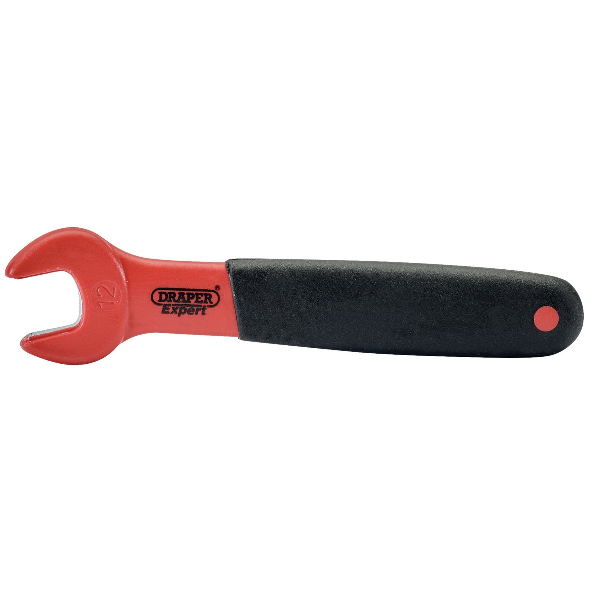 VDE-Approved-Fully-Insulated-Open-End-Spanner,-12mm