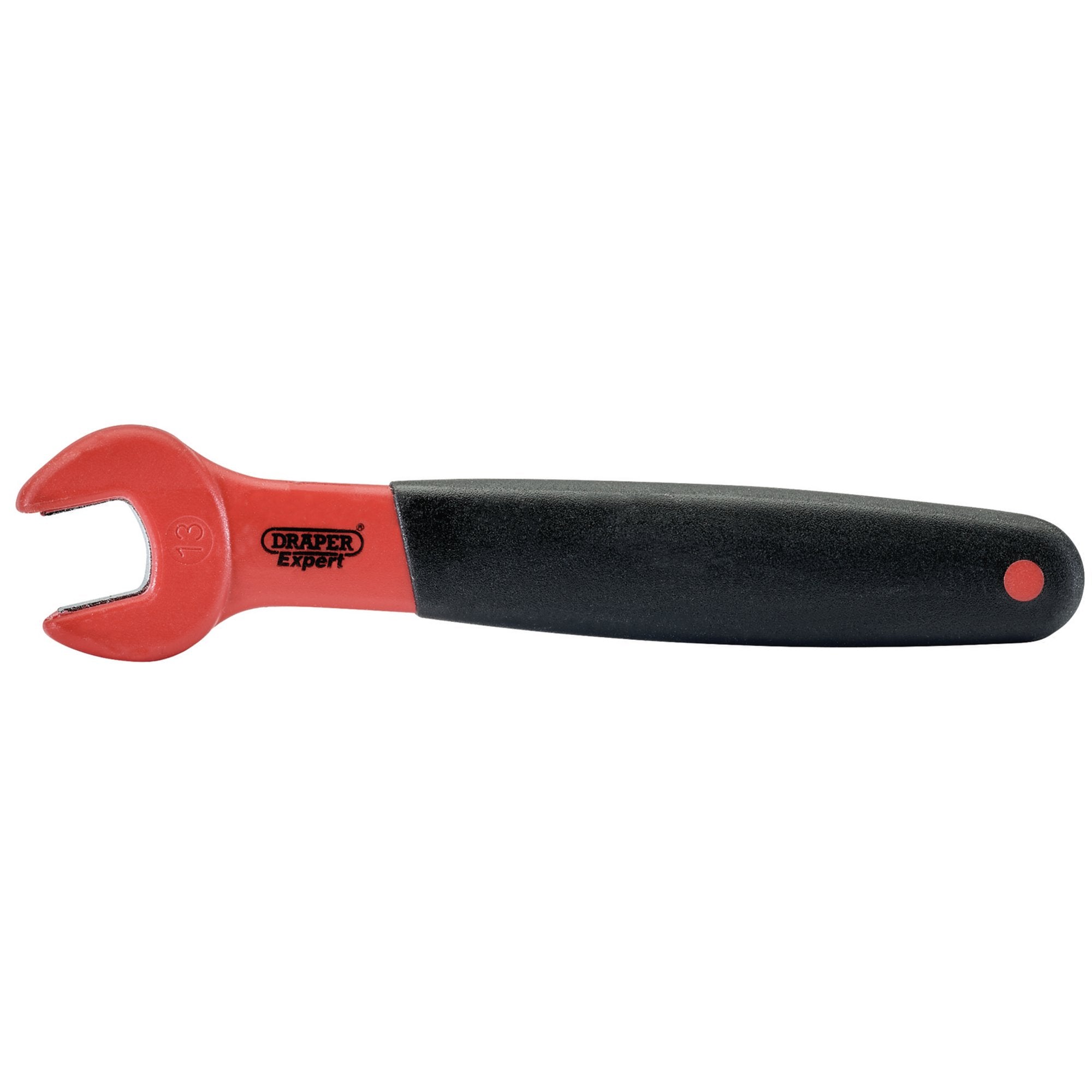 VDE-Approved-Fully-Insulated-Open-End-Spanner,-13mm