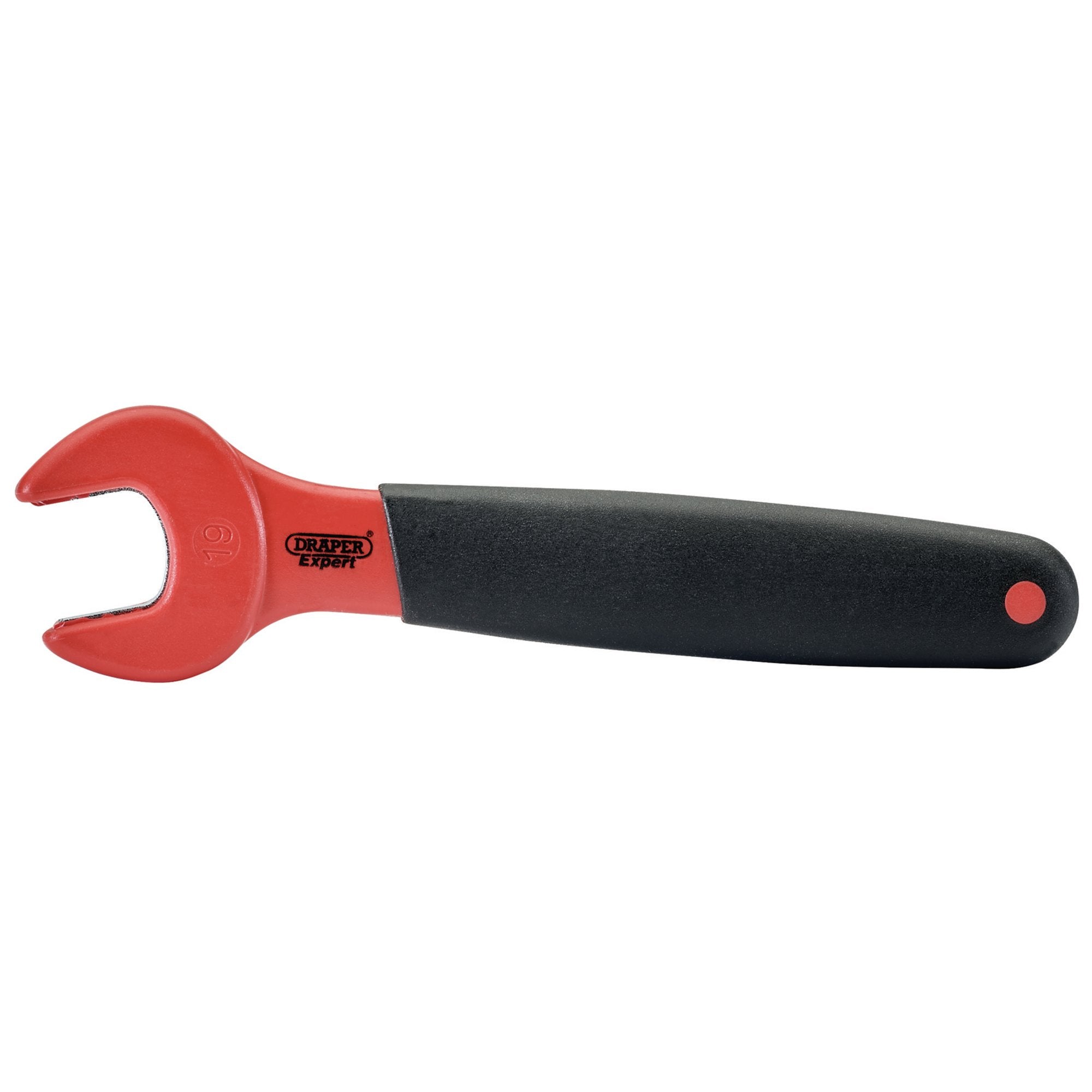 VDE-Approved-Fully-Insulated-Open-End-Spanner,-19mm