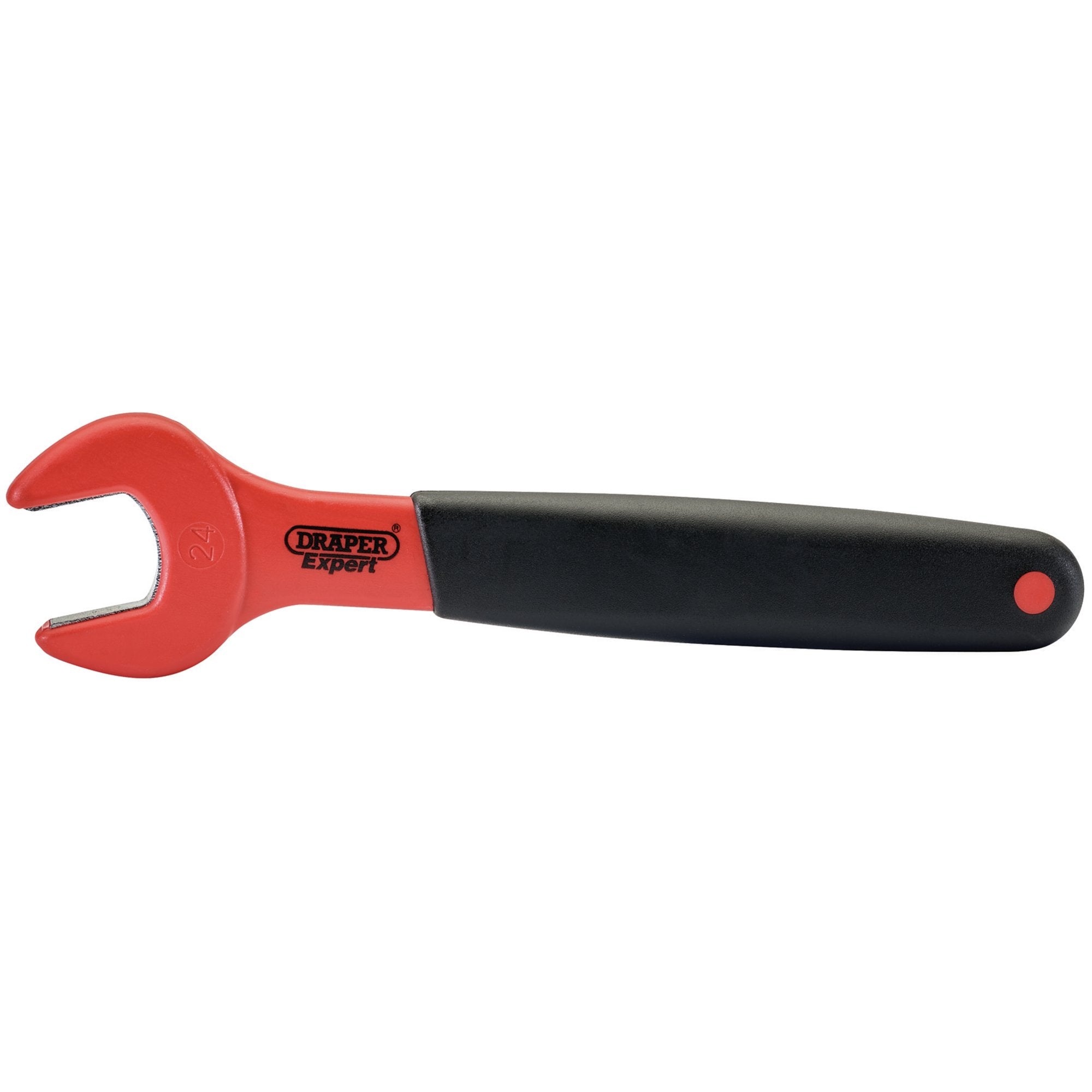 VDE-Approved-Fully-Insulated-Open-End-Spanner,-24mm