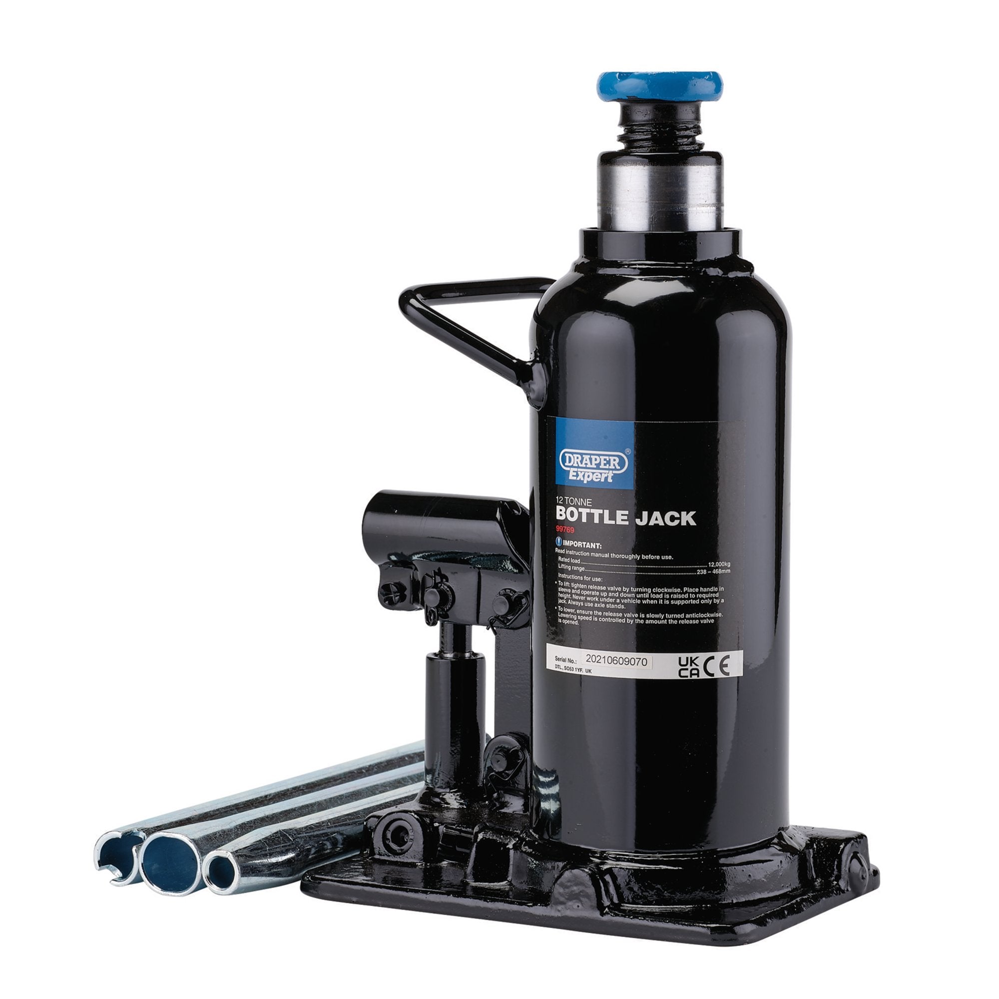 Draper-Expert-Hydraulic-Bottle-Jack,-12-Tonne