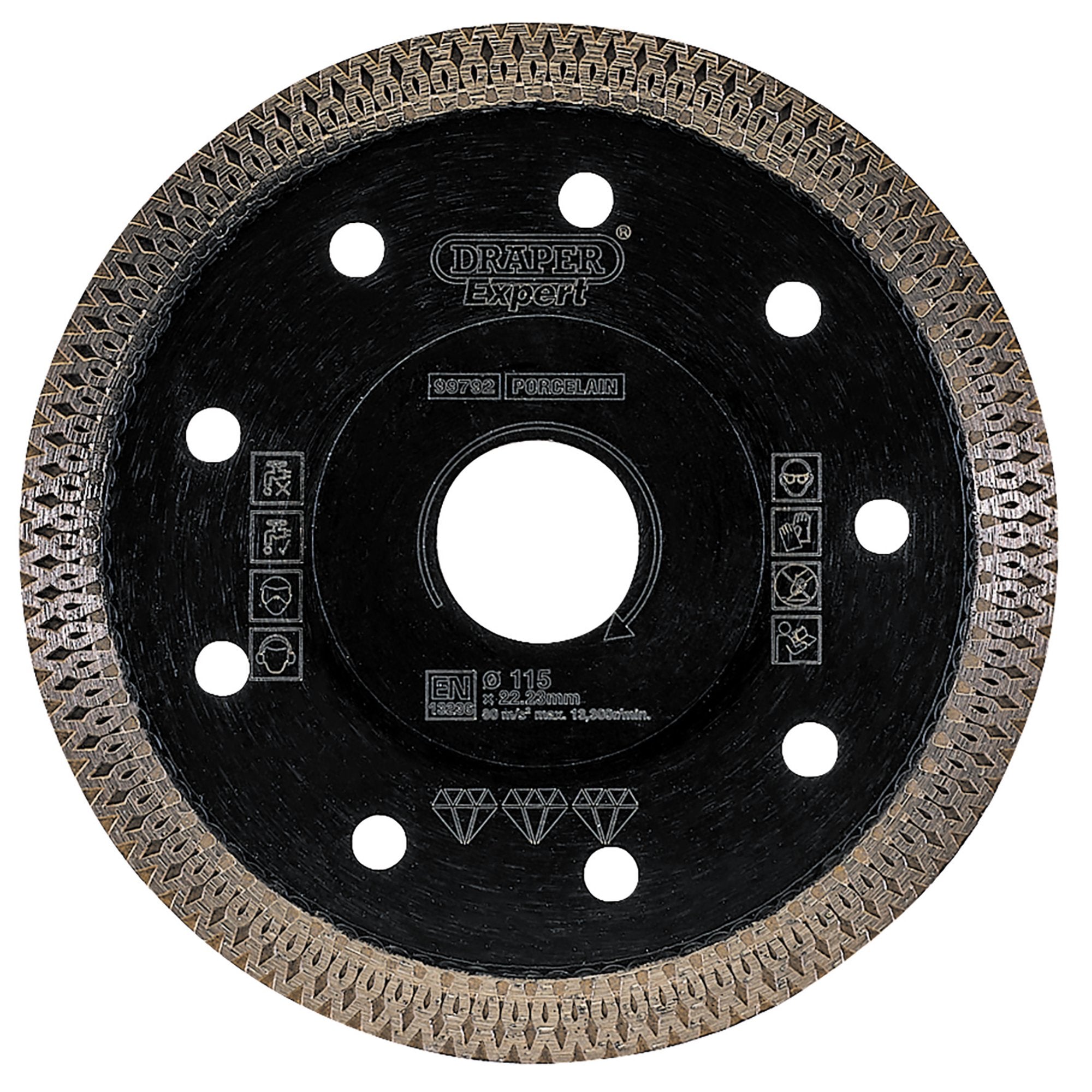 Draper-Expert-Turbo-X-Porcelain-Diamond-Blade,-115mm